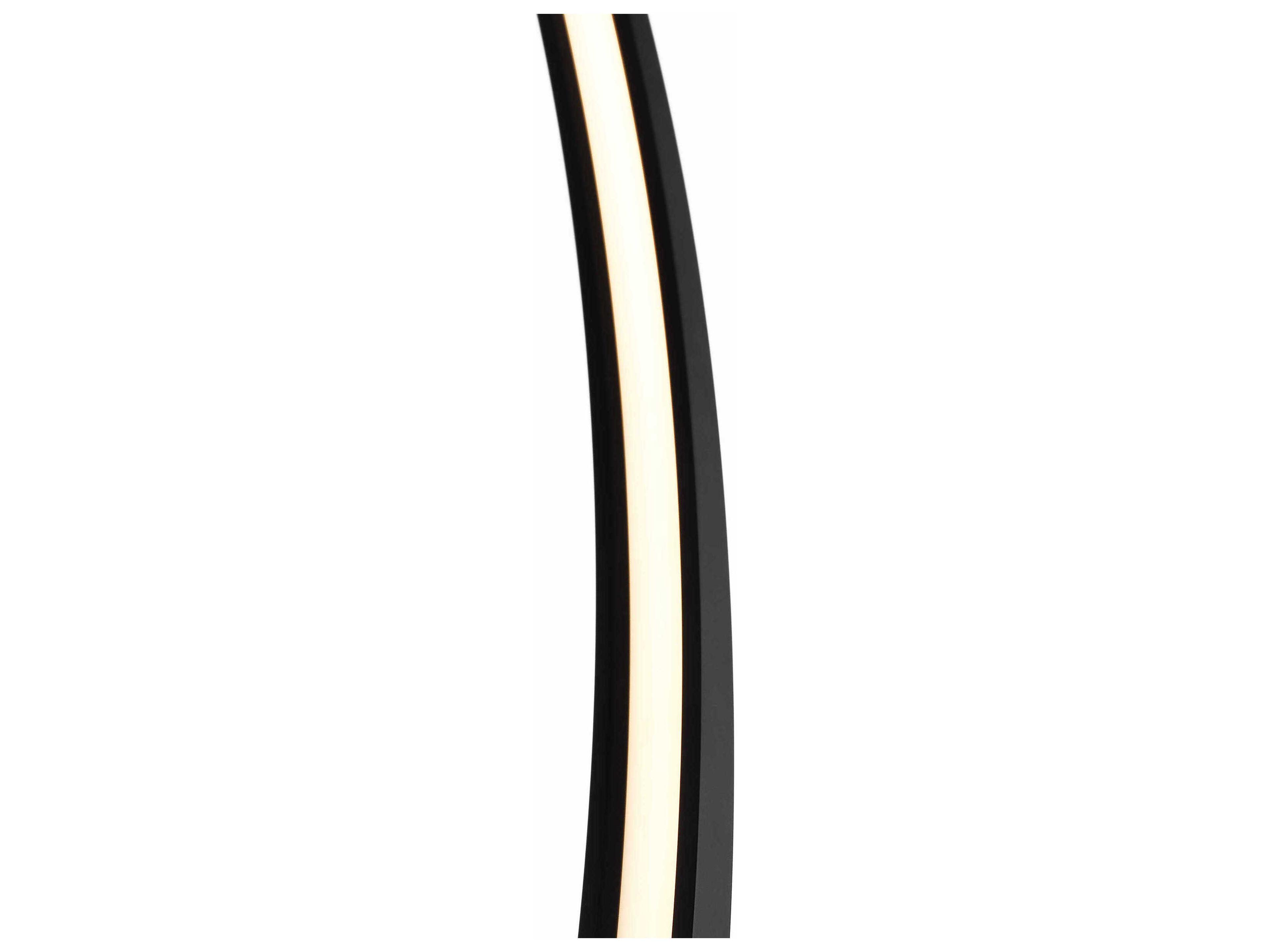 Visual Comfort Modern Baku 1-Light Nightshade Black Linear Chandelier