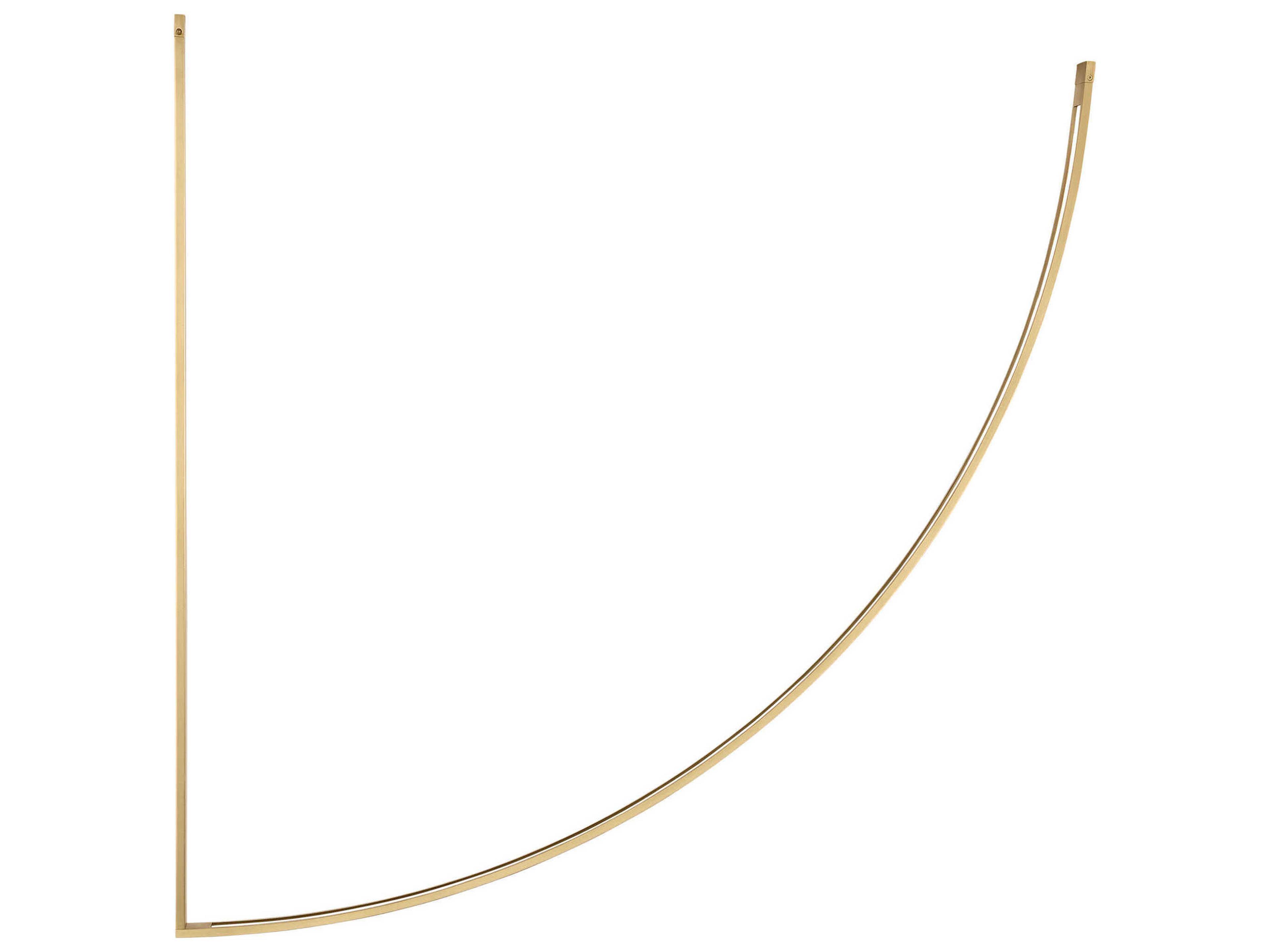 Visual Comfort Modern Baku 1-Light Hand Rubbed Antique Brass Linear Chandelier