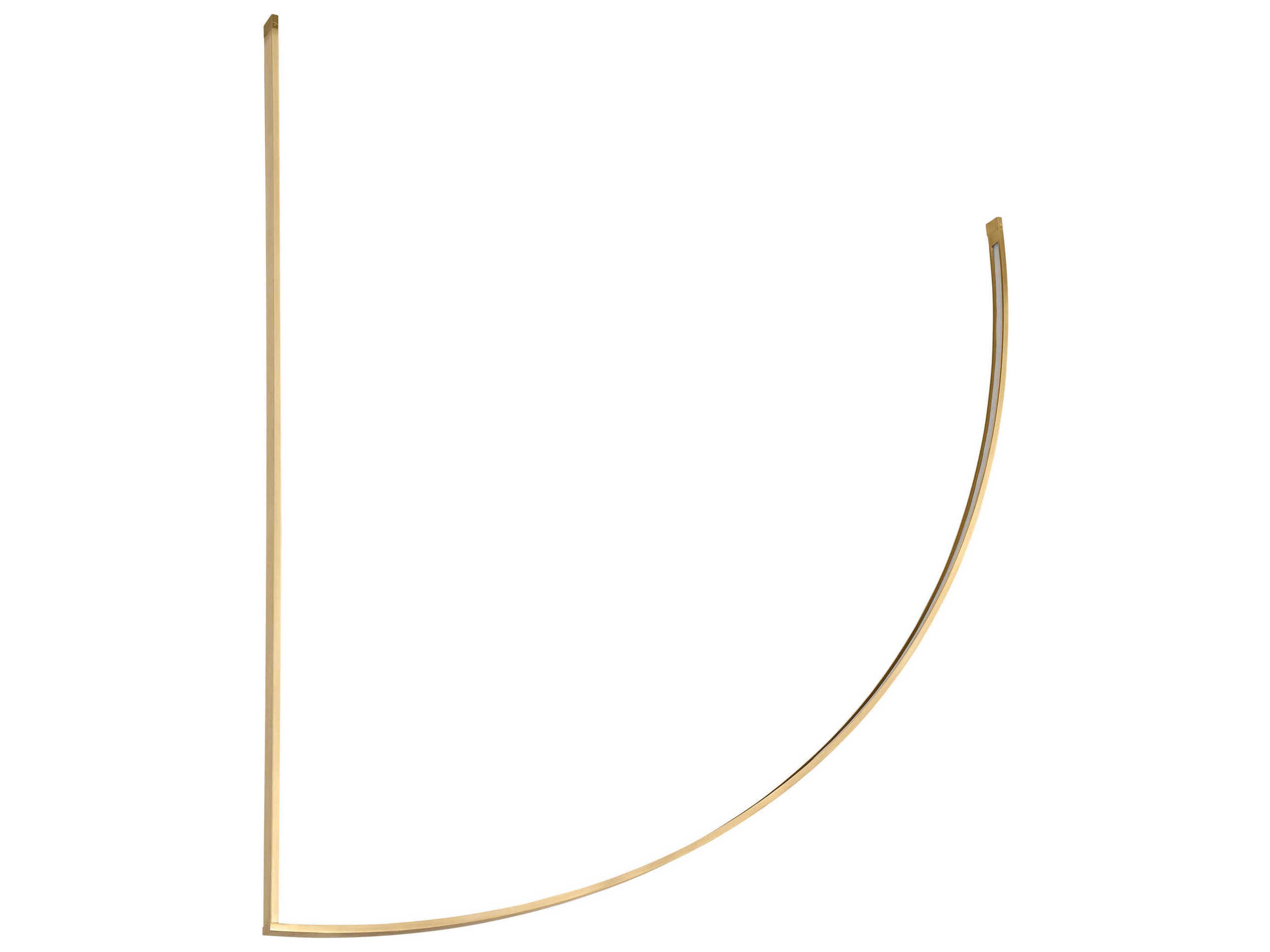 Visual Comfort Modern Baku 1-Light Hand Rubbed Antique Brass Linear Chandelier