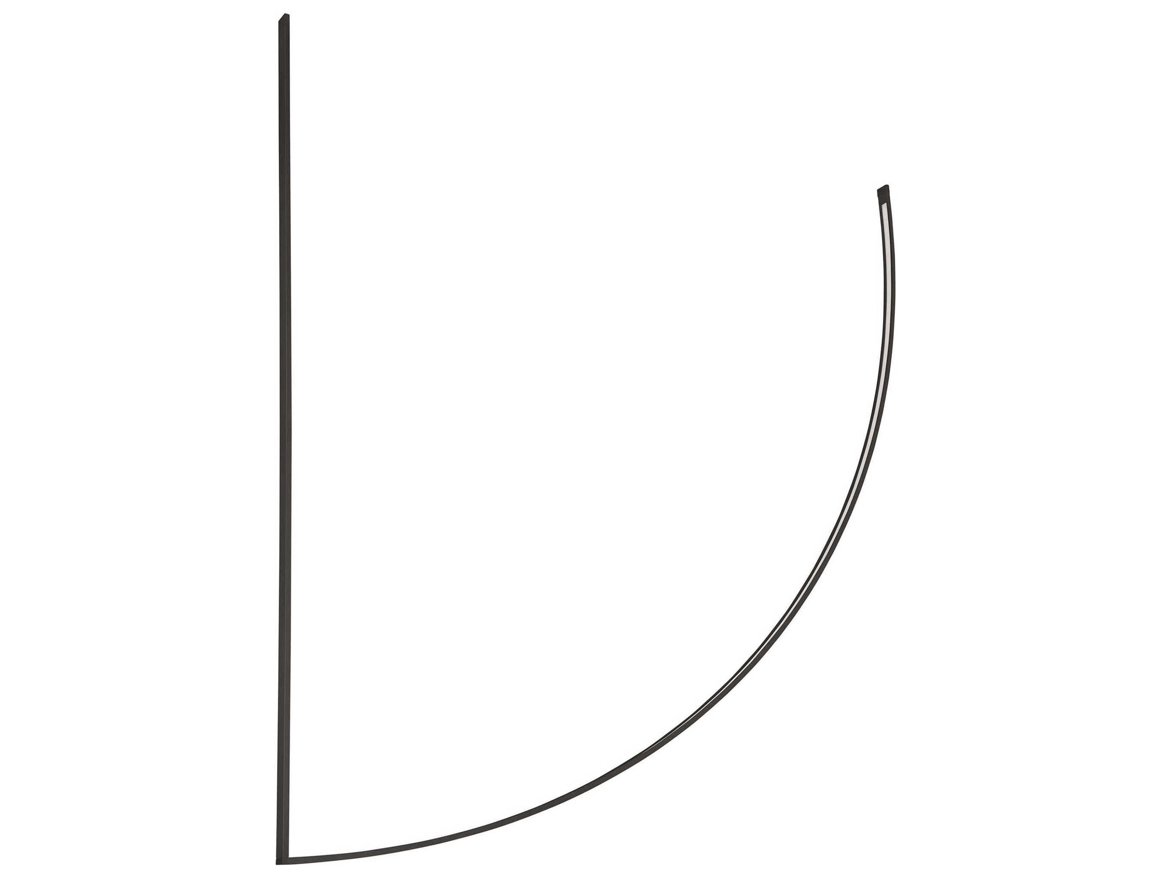 Visual Comfort Modern Baku 1-Light Nightshade Black Linear Chandelier