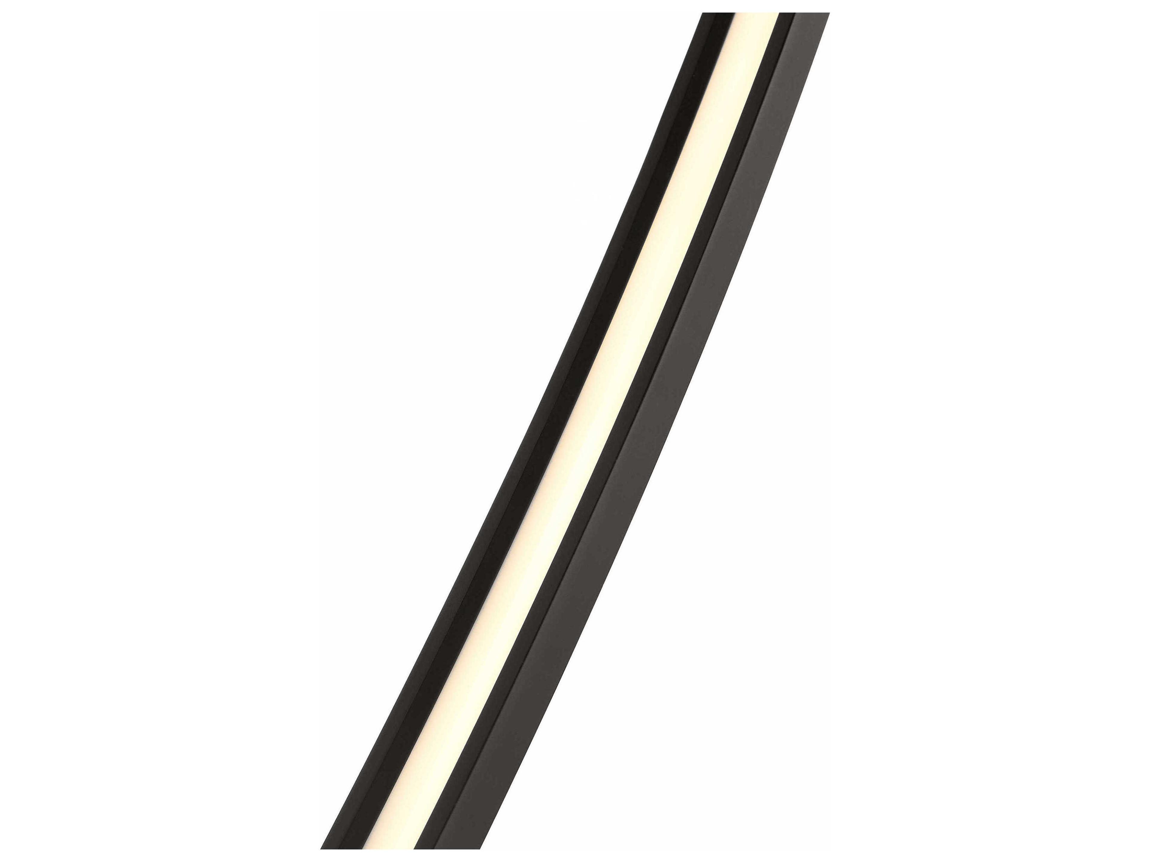 Visual Comfort Modern Baku 1-Light Nightshade Black Linear Chandelier