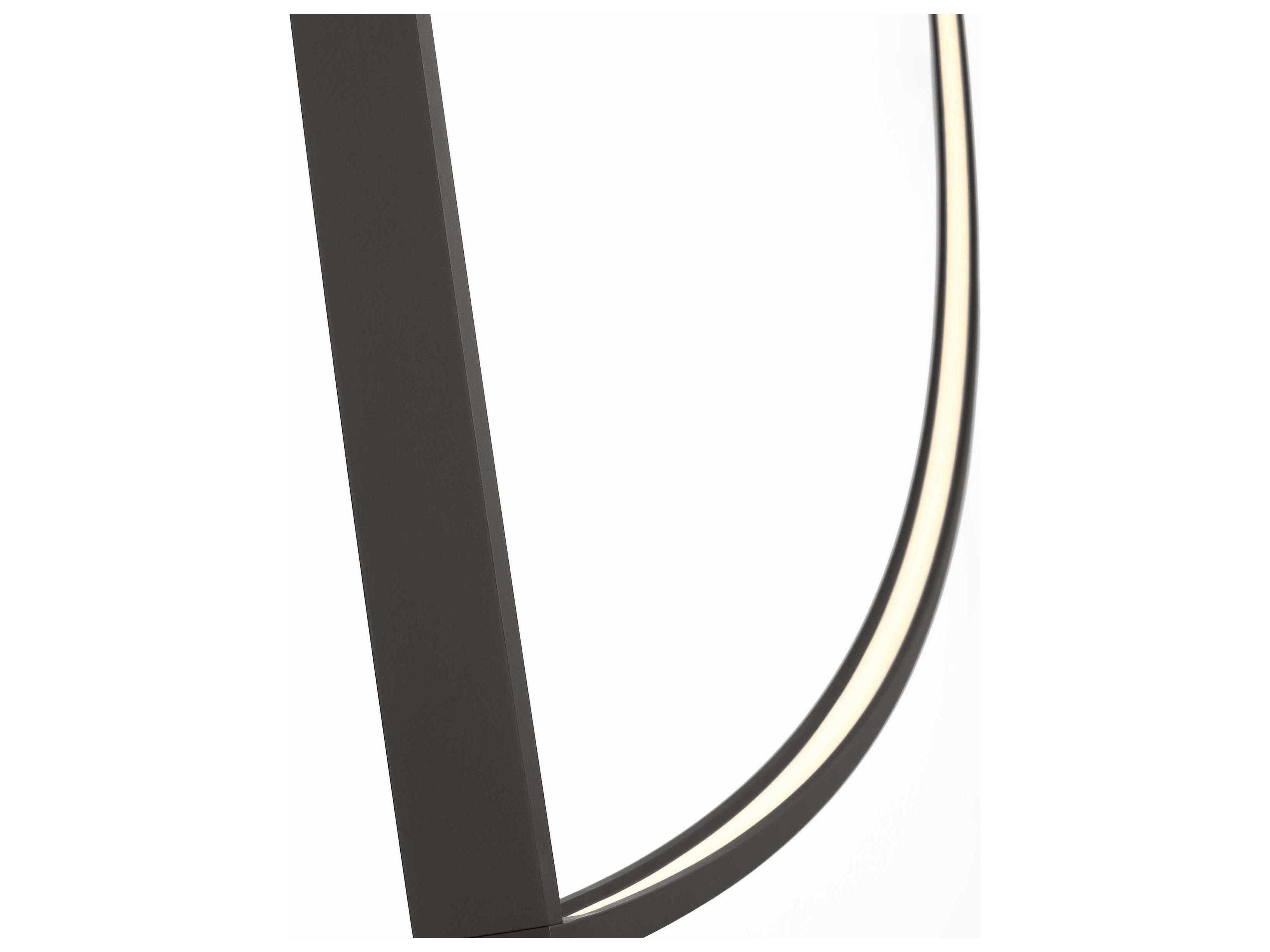 Visual Comfort Modern Baku 1-Light Nightshade Black Linear Chandelier
