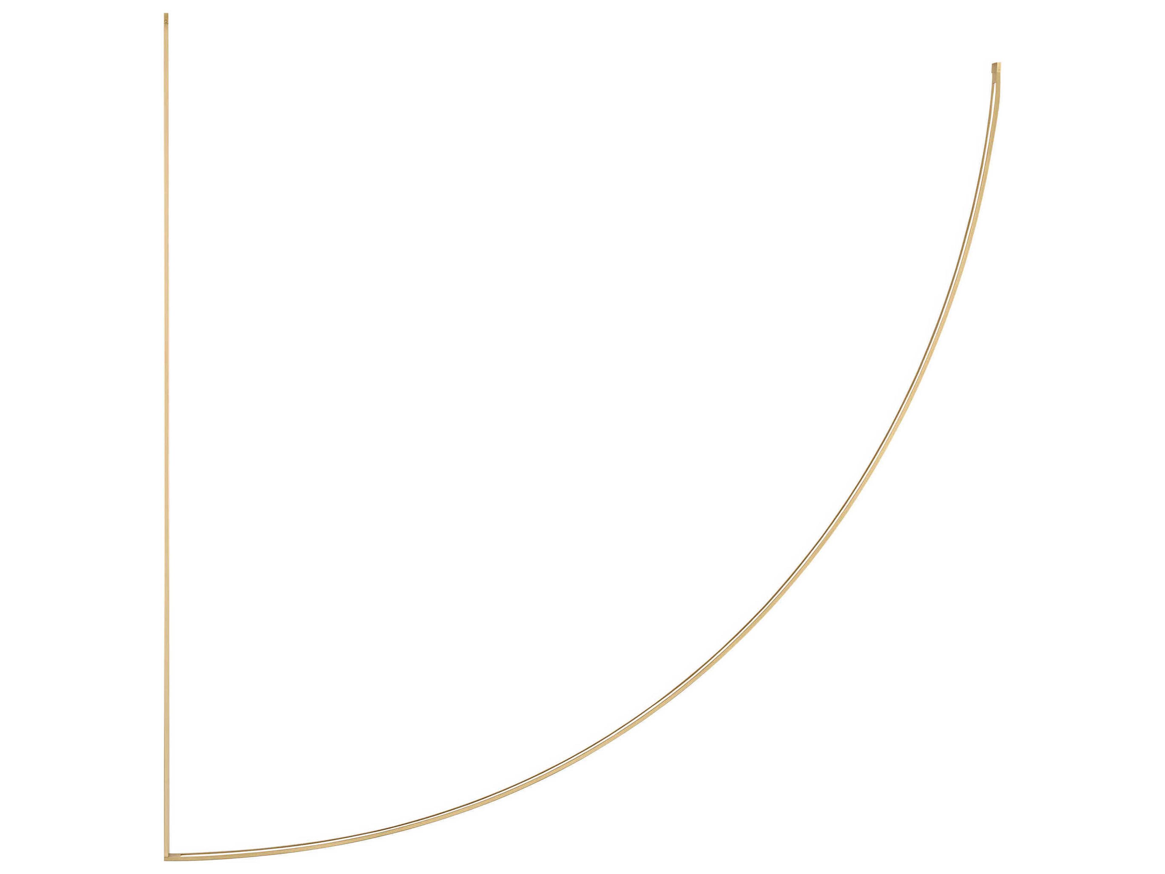 Visual Comfort Modern Baku 1-Light Hand Rubbed Antique Brass Linear Chandelier