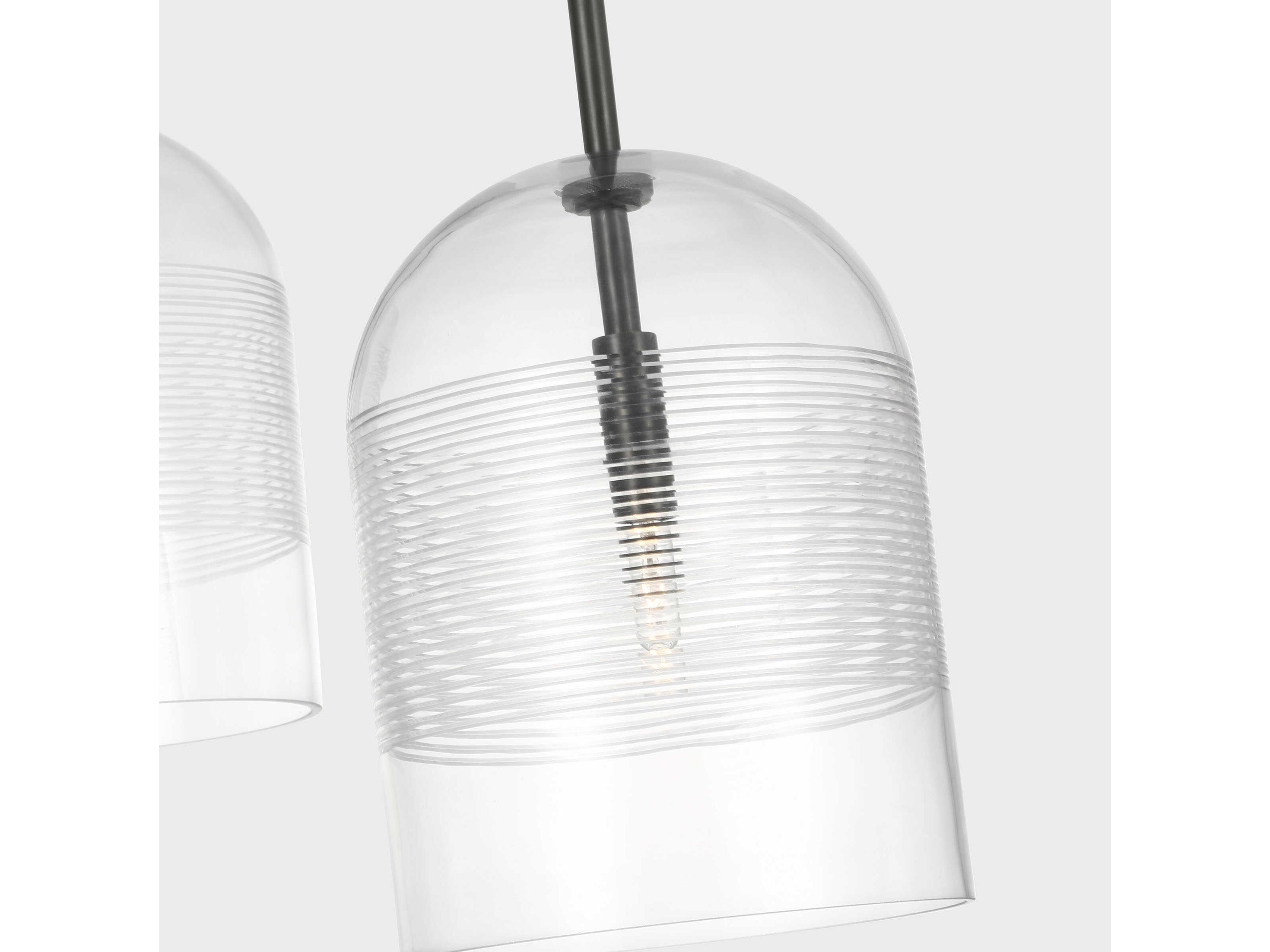 Visual Comfort Modern Leano 5-Light Bronze Candelabra Chandelier