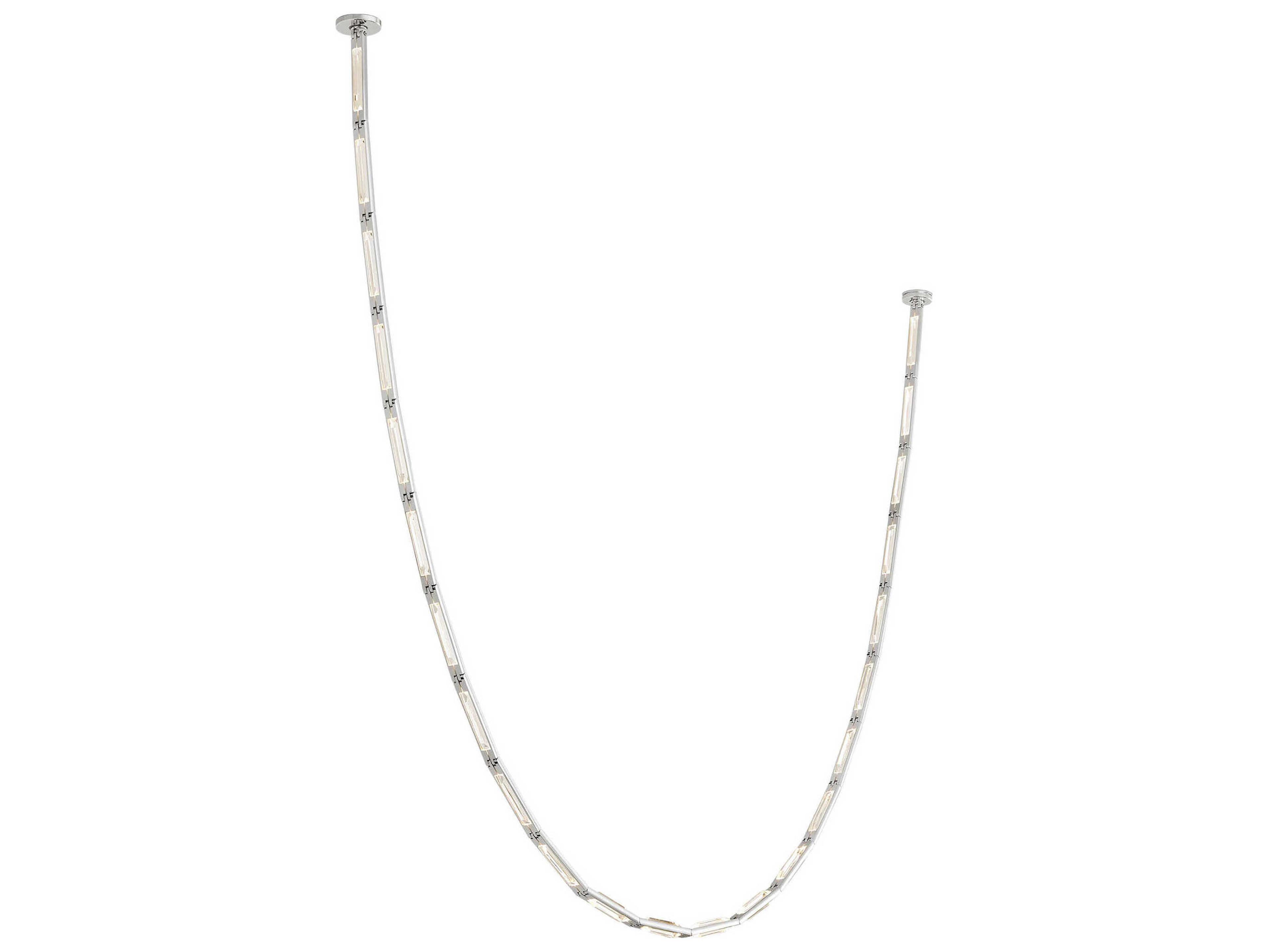Catena Linear Chandelier Polished Nickel Statement Lighting