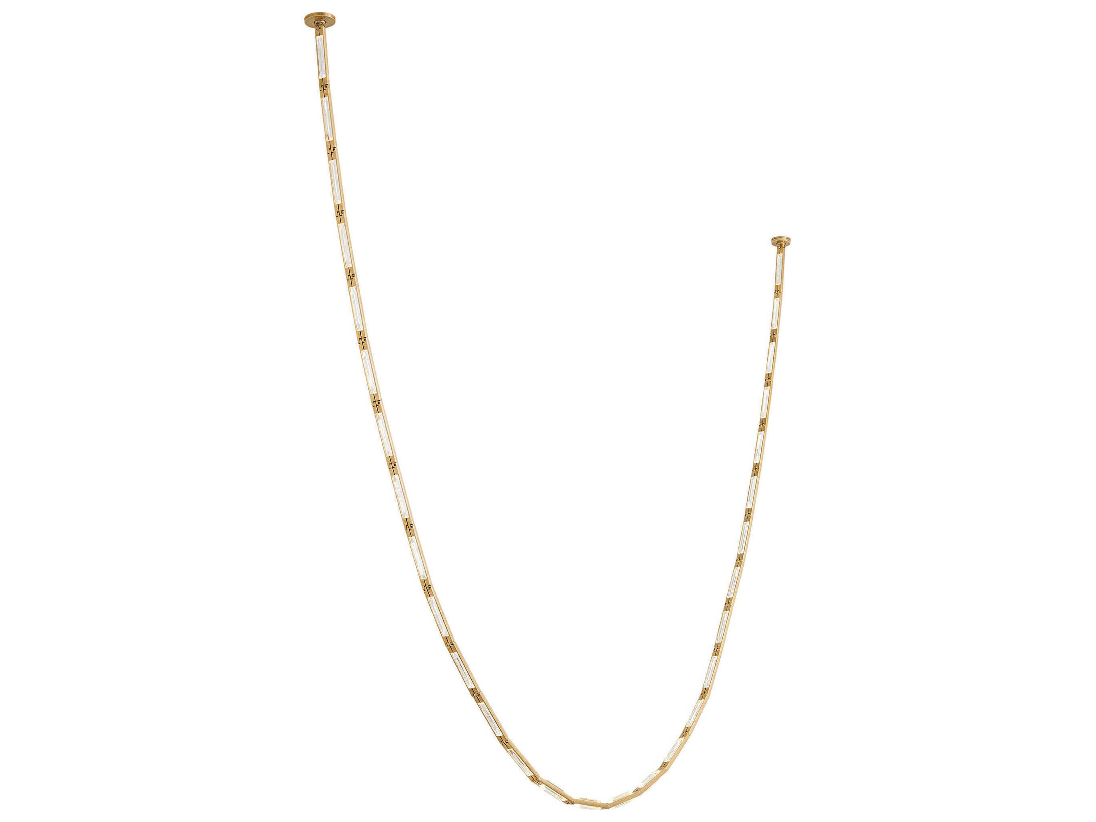 Catena 29-Light Hand Rubbed Antique Brass Linear Chandelier