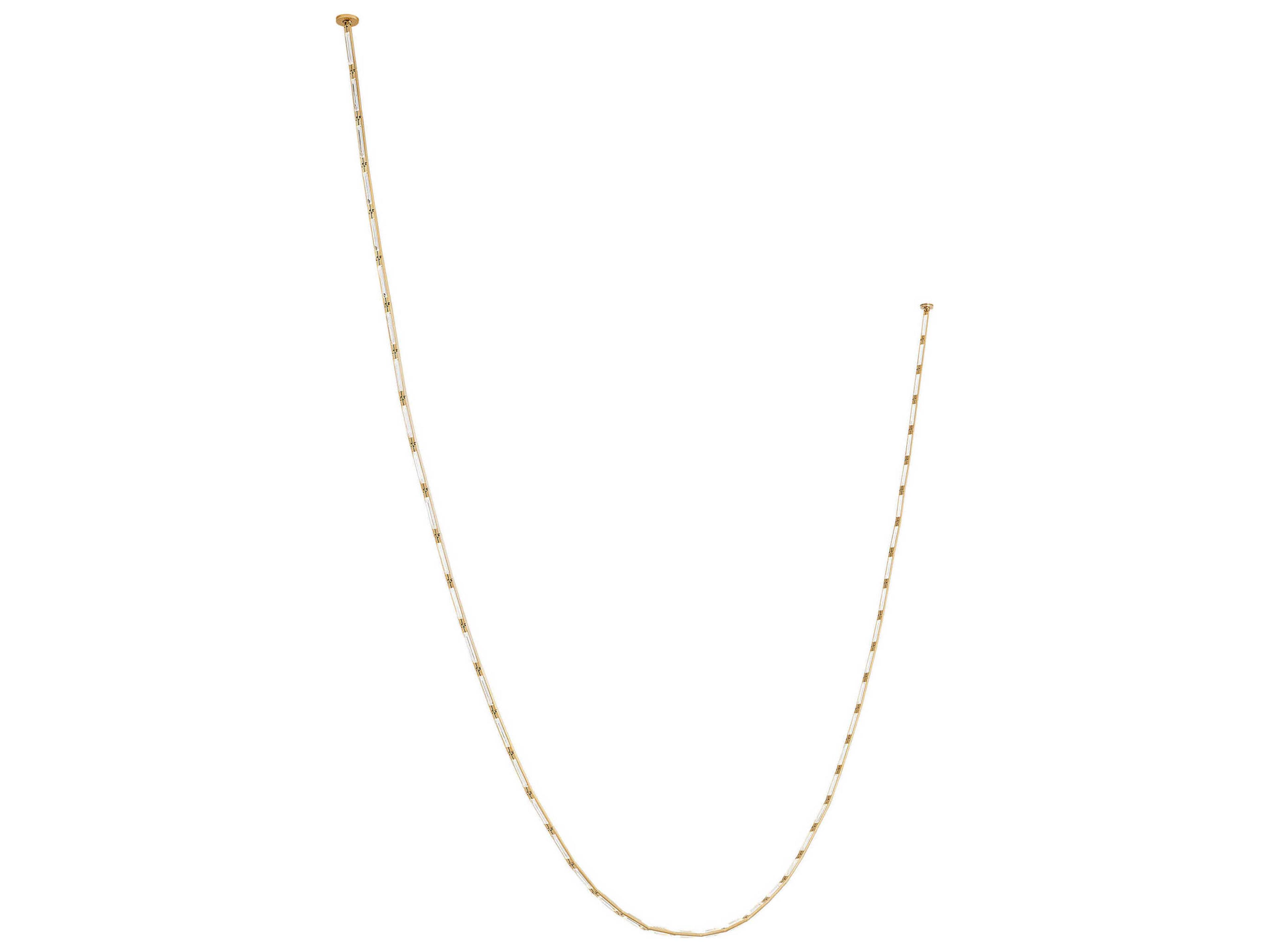 Catena 47-Light Hand Rubbed Antique Brass Linear Chandelier