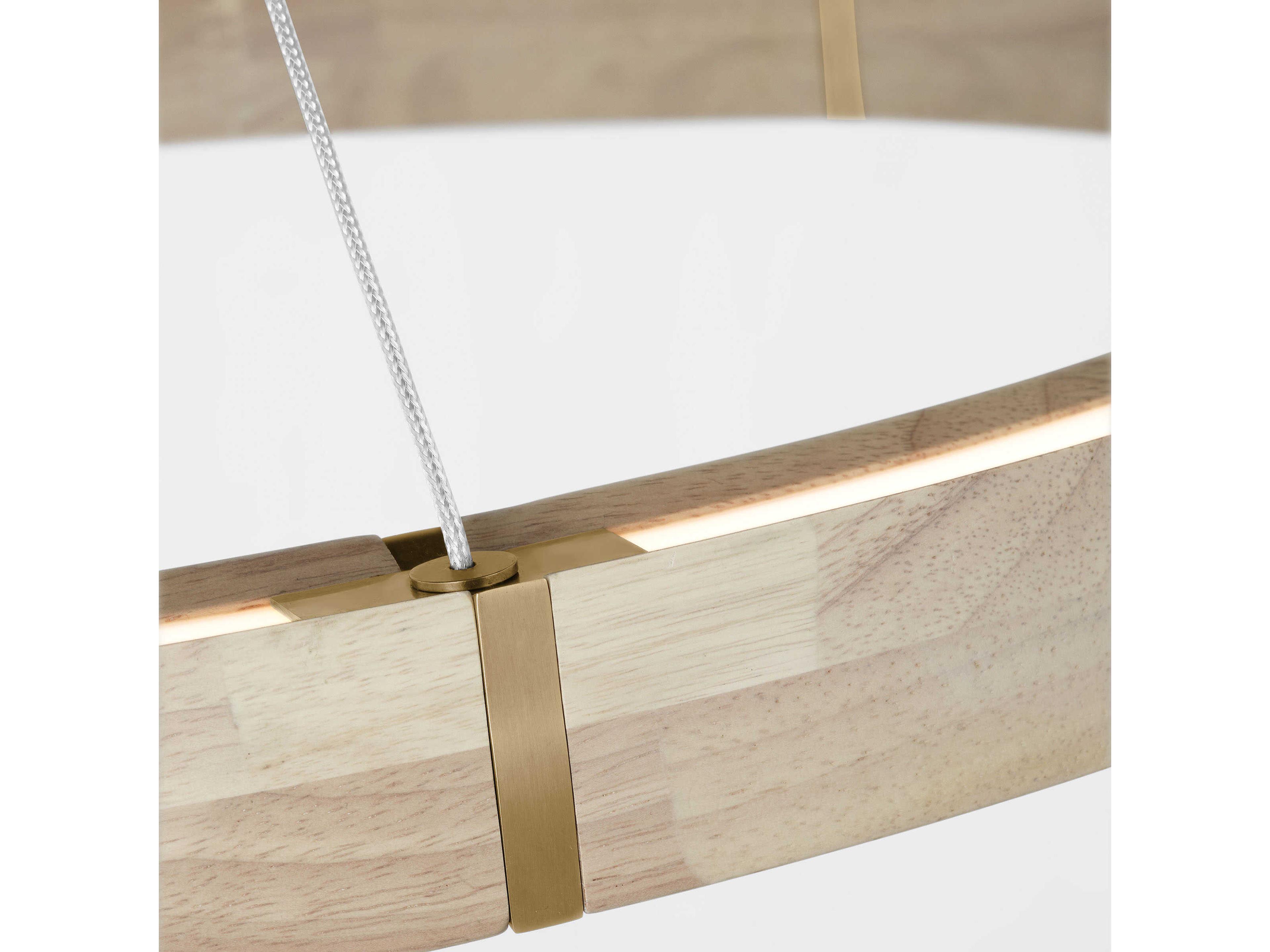 Visual Comfort Modern Ashok 1-Light Hand Rubbed Antique Brass Round Pendant