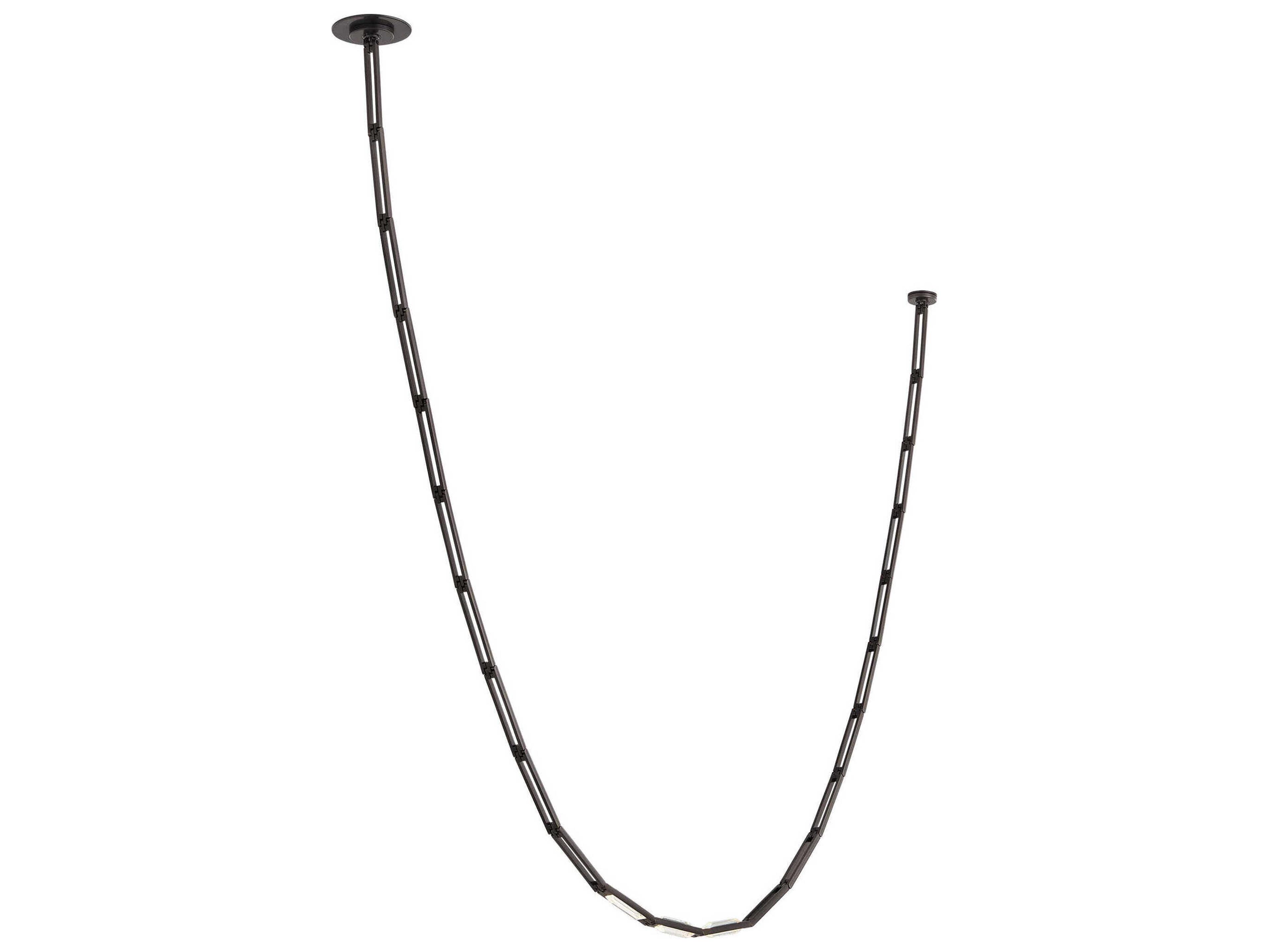 Catena 3-Light Bronze Linear Chandelier