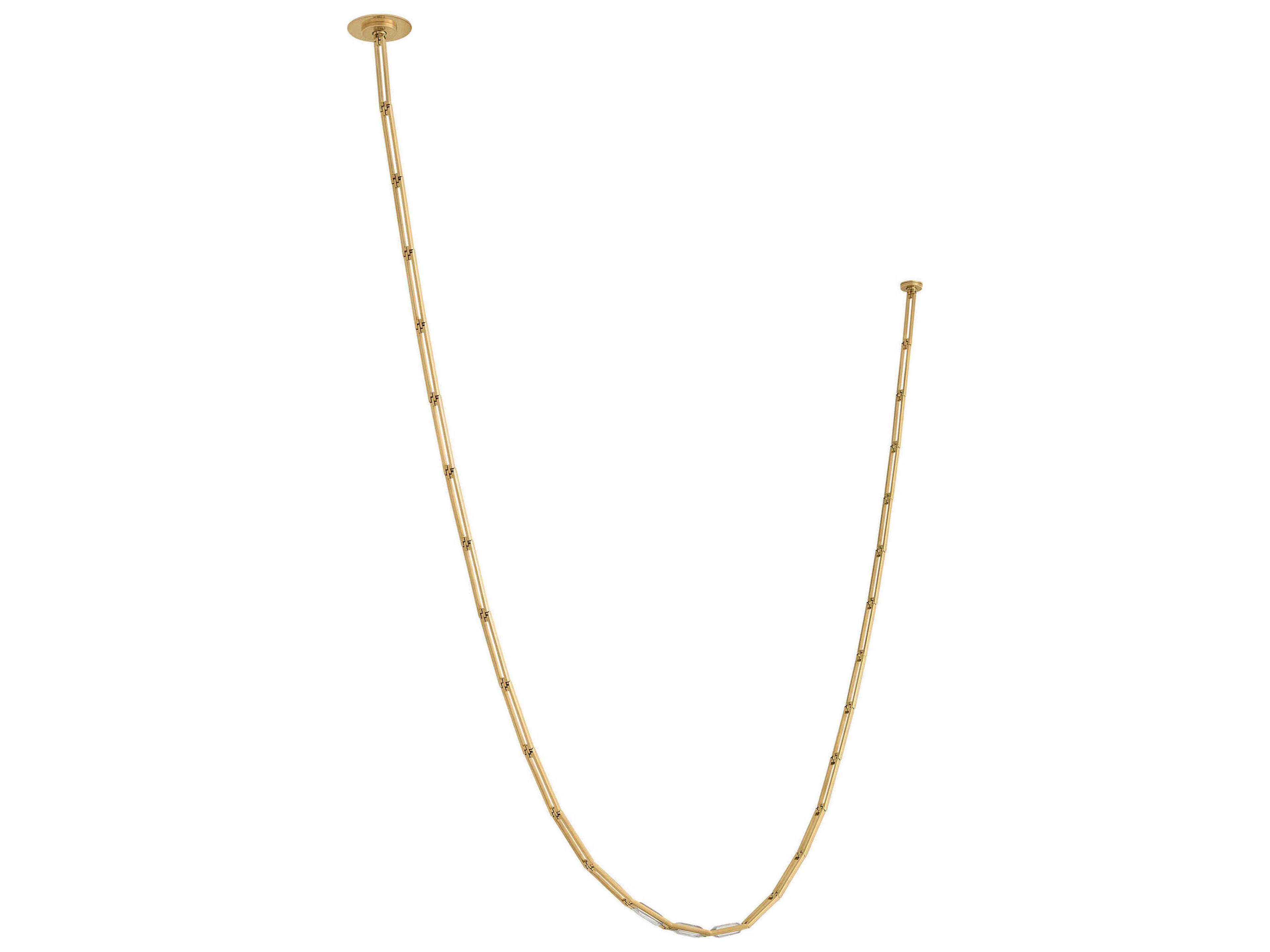 Catena 3-Light Brass Linear Chandelier