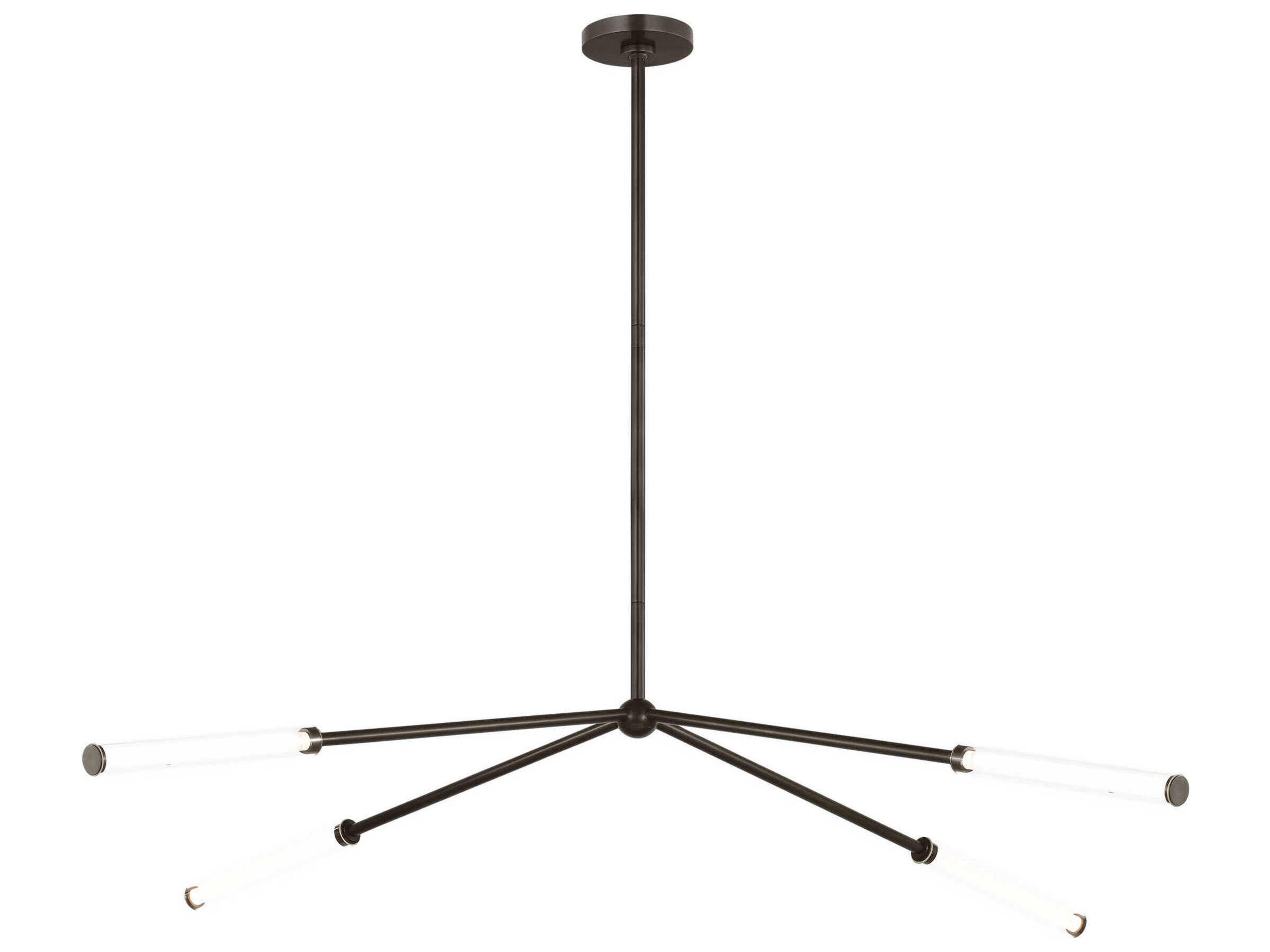 Poza 4-Light Bronze Linear Chandelier