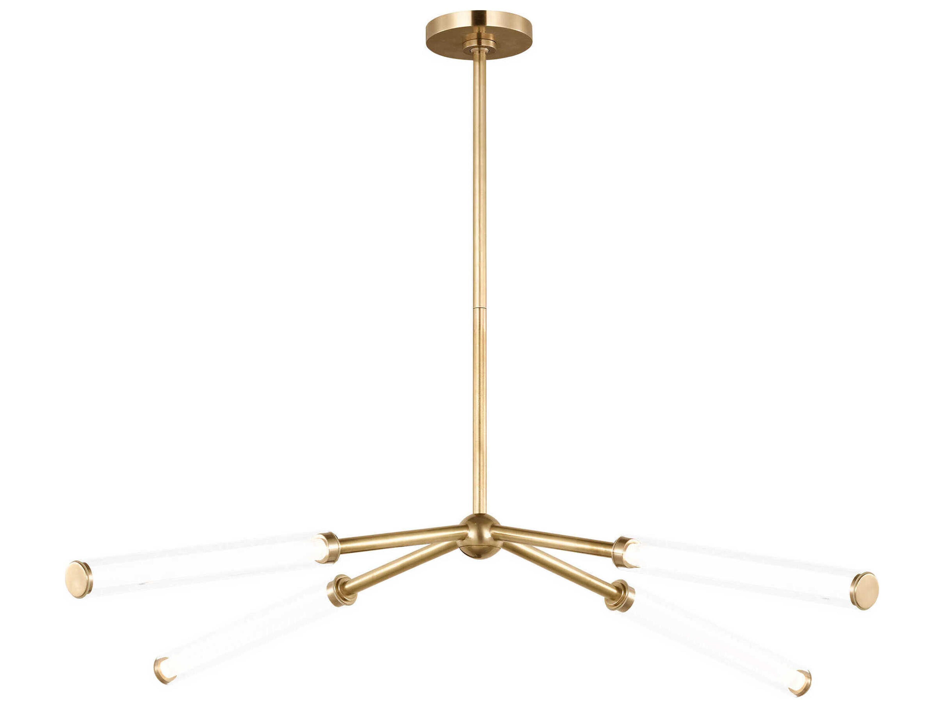 Poza 4-Light Brass Linear Chandelier