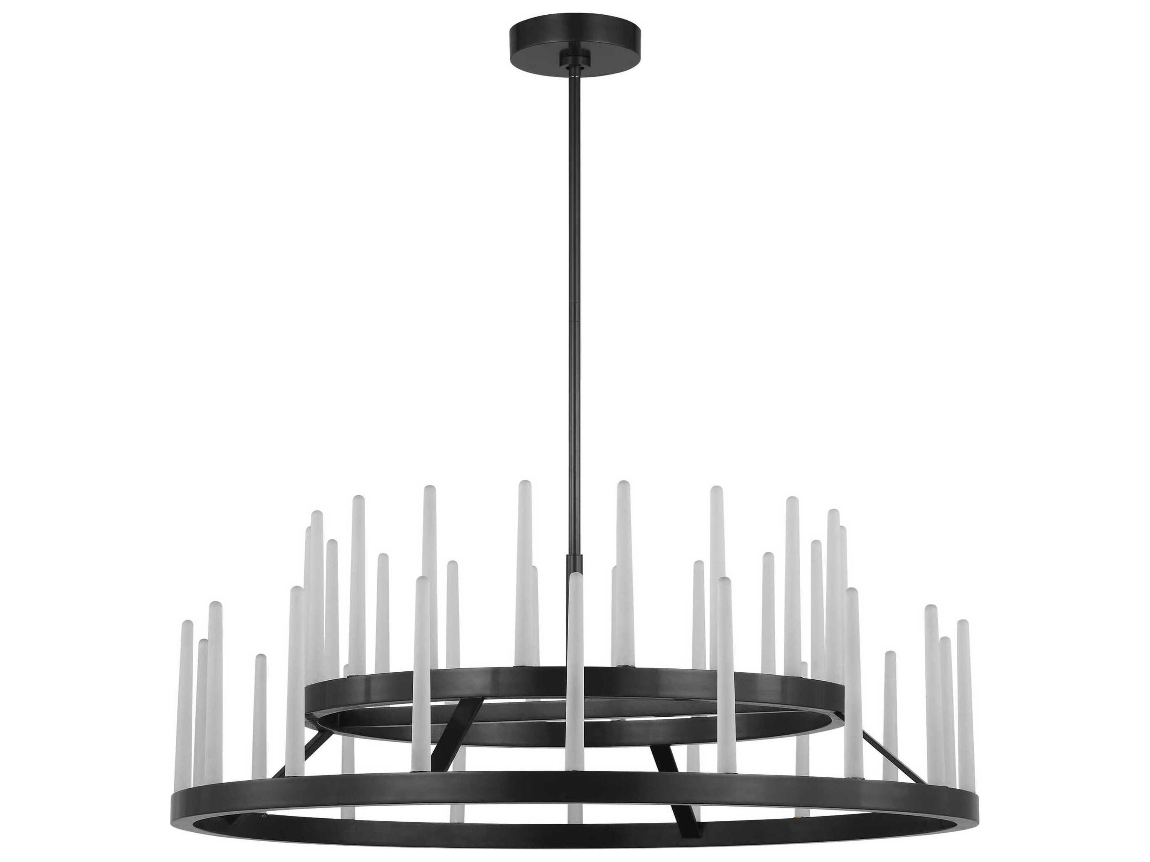 Visual Comfort Modern Sagrada 36-Light Bronze Tiered Chandelier