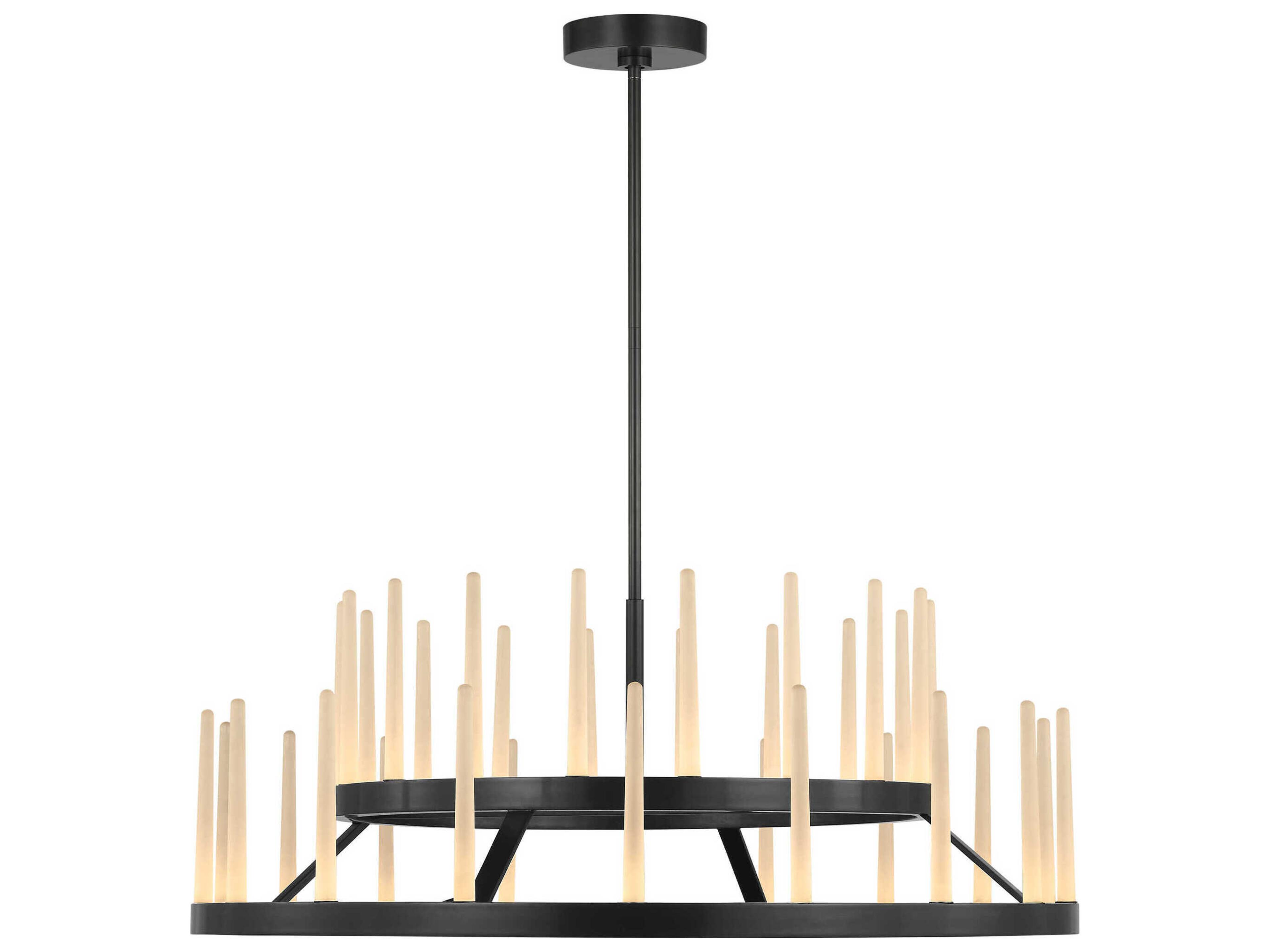 Visual Comfort Modern Sagrada 36-Light Bronze Tiered Chandelier