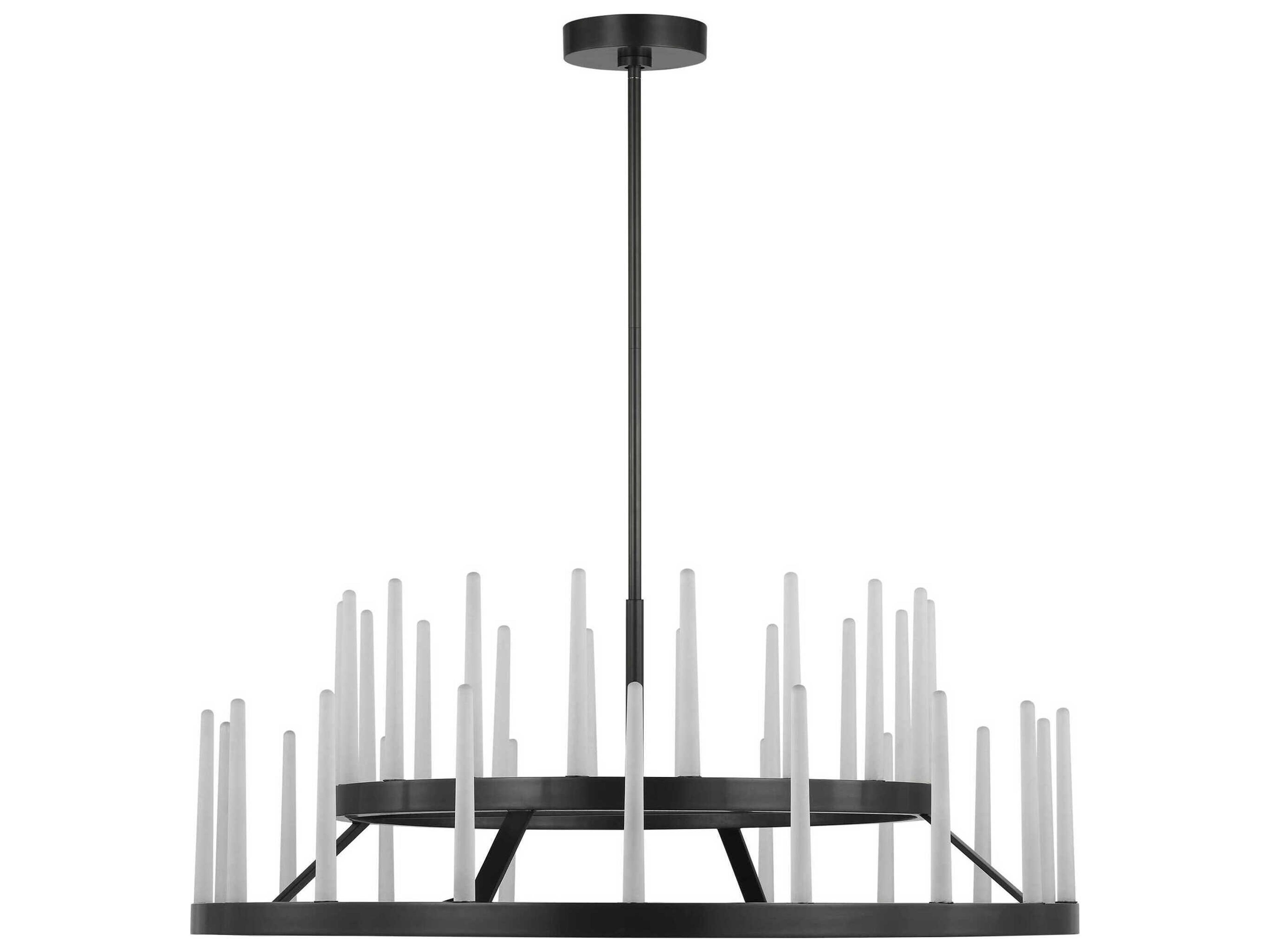 Visual Comfort Modern Sagrada 36-Light Bronze Tiered Chandelier