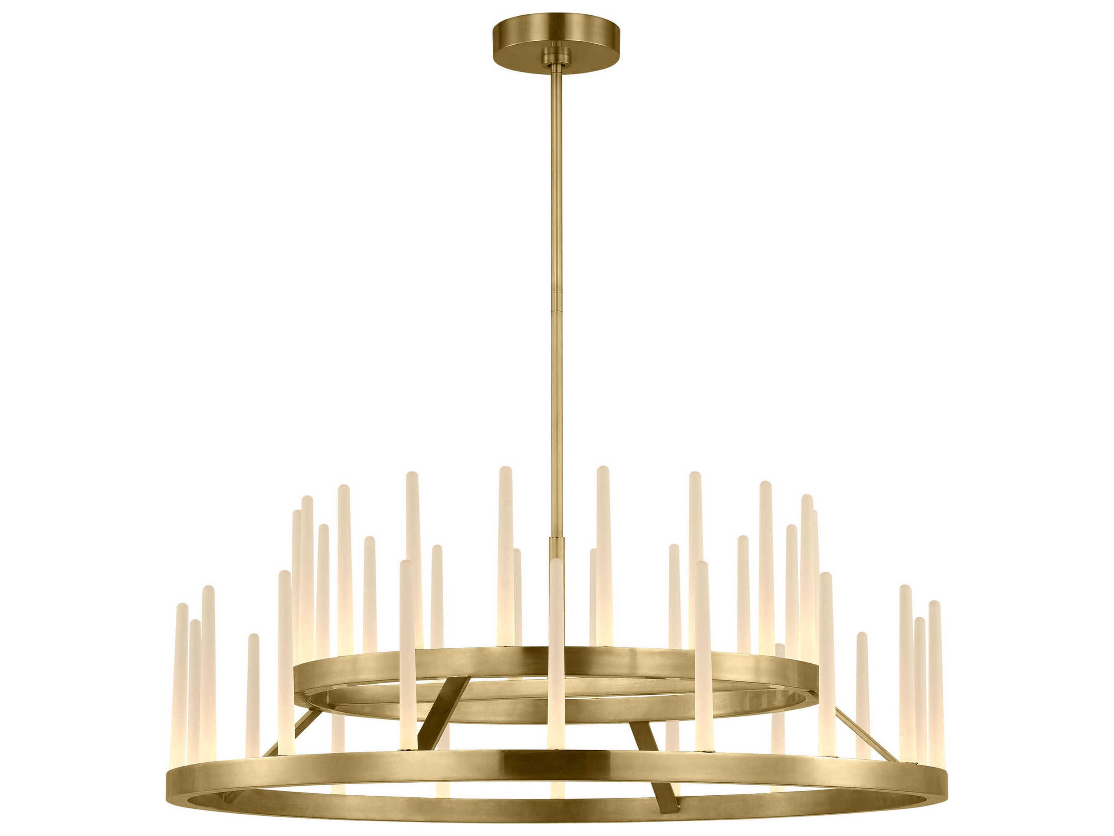 Sagrada 36-Light Brass Tiered Chandelier