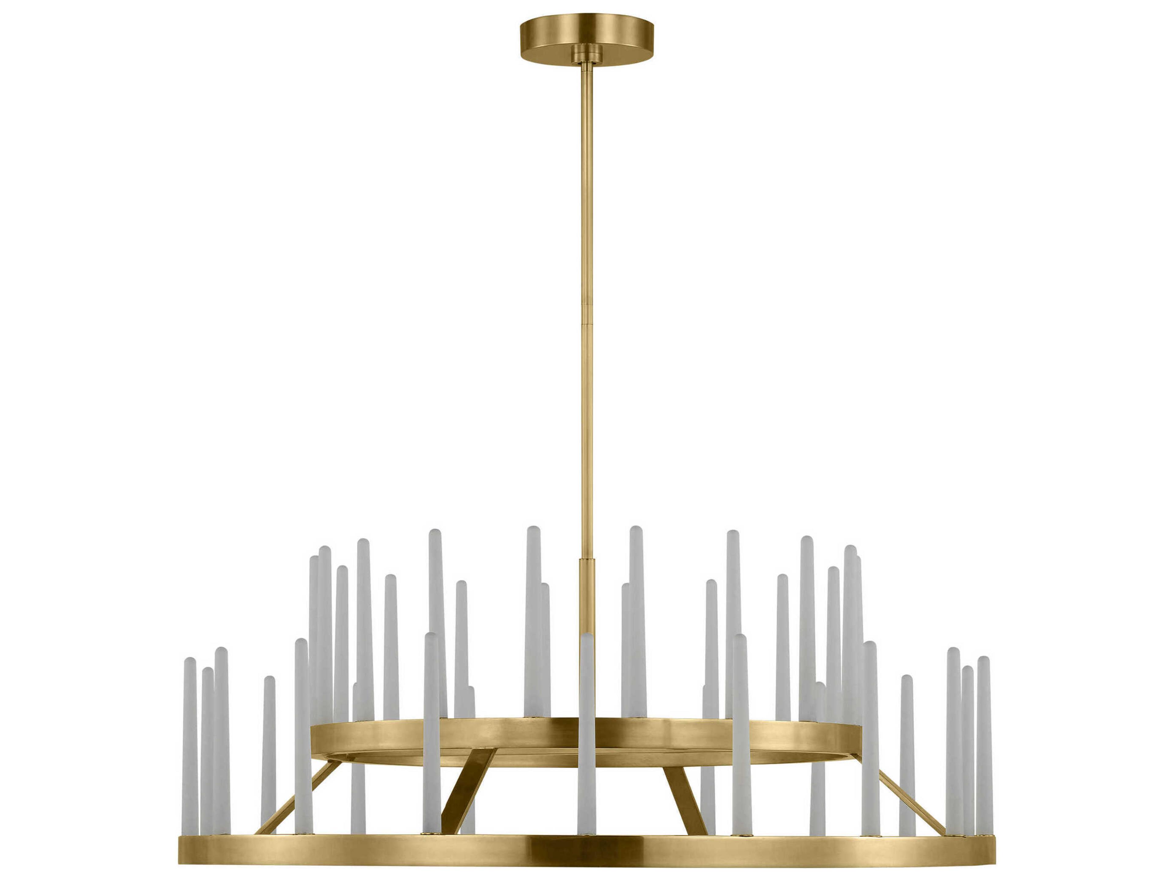 Visual Comfort Modern Sagrada 36-Light Brass Tiered Chandelier