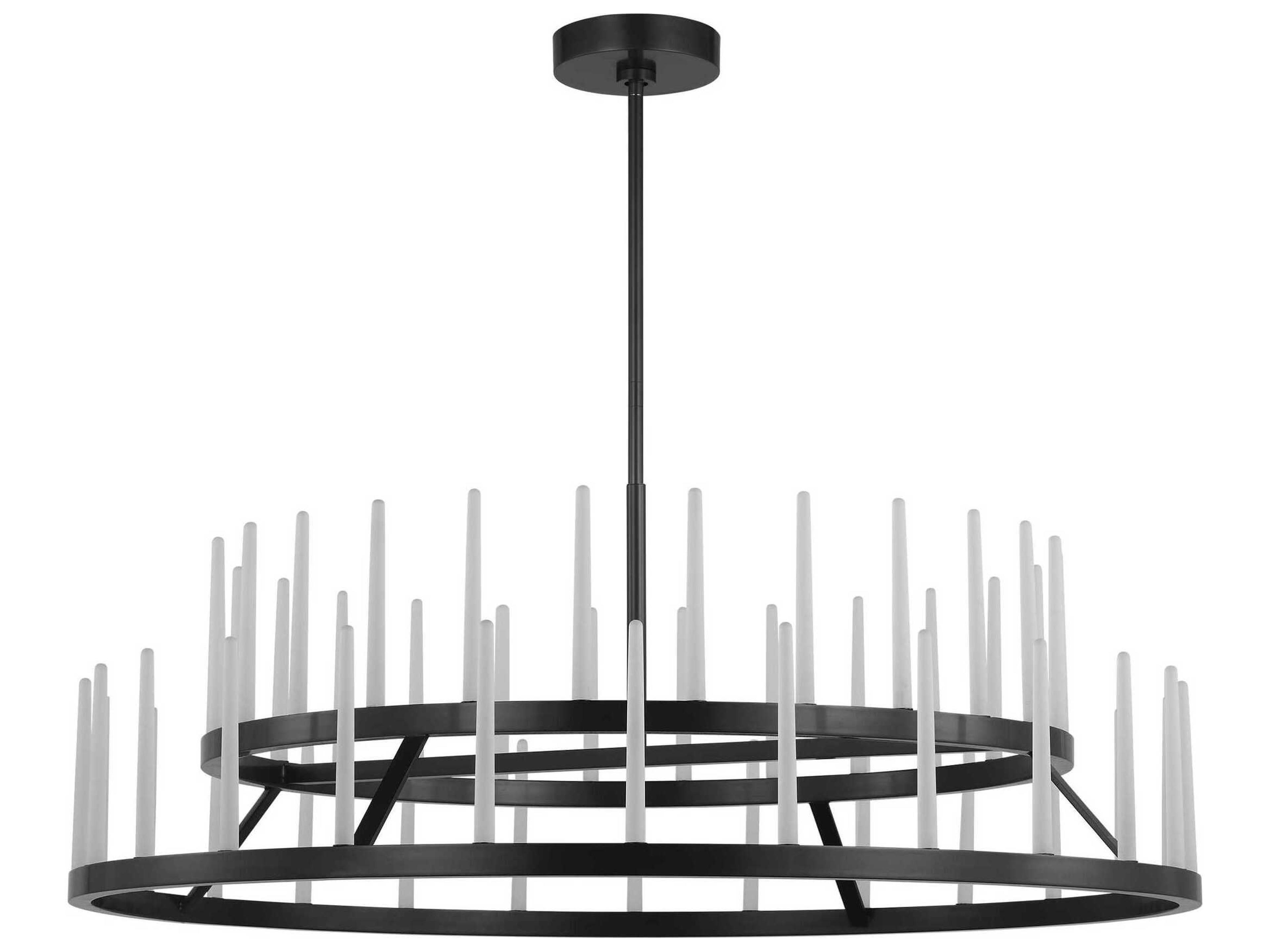 Visual Comfort Modern Sagrada 52-Light Bronze Tiered Chandelier