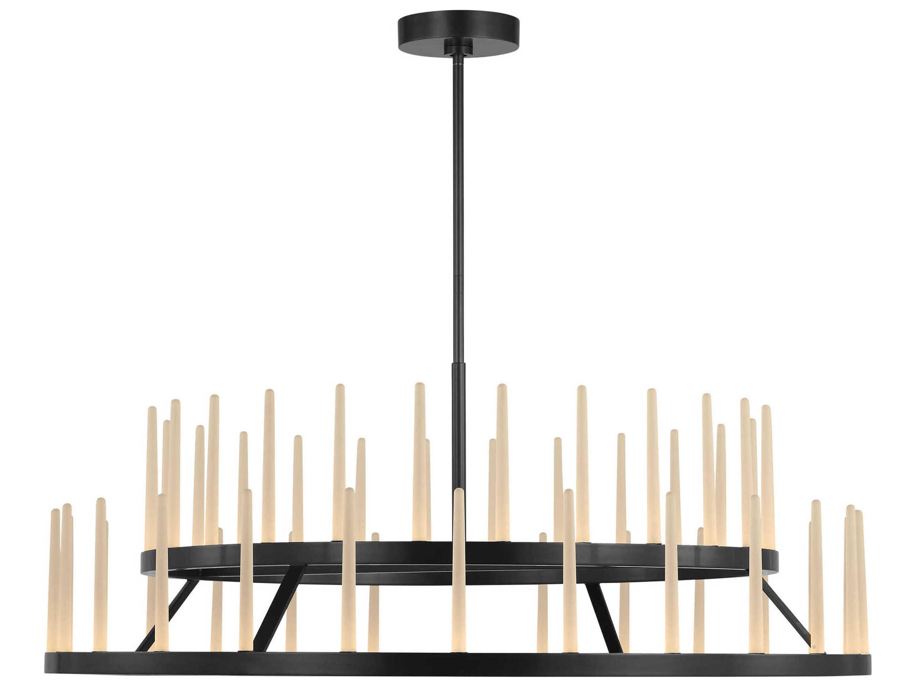 Visual Comfort Modern Sagrada 52-Light Bronze Tiered Chandelier