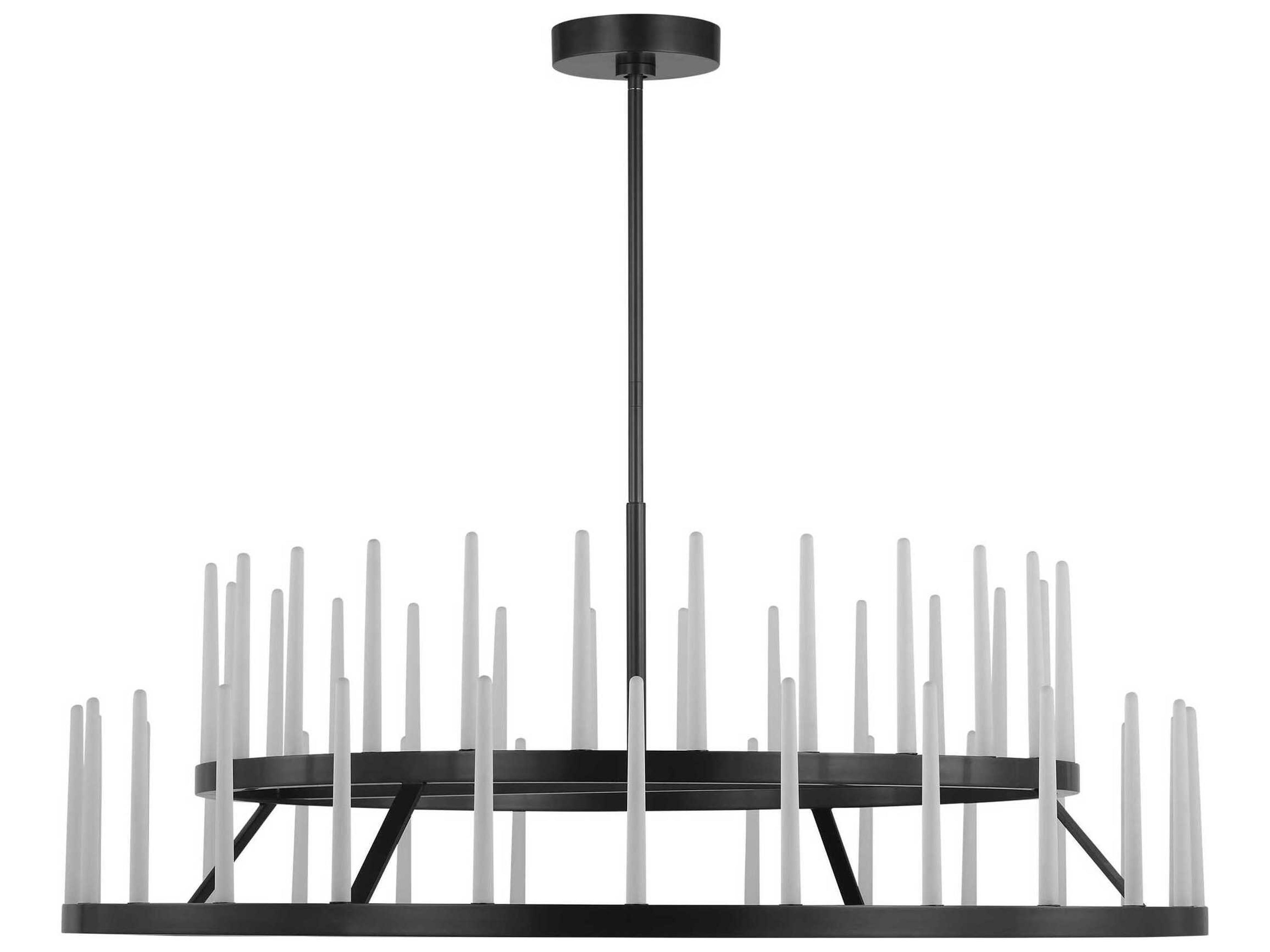 Visual Comfort Modern Sagrada 52-Light Bronze Tiered Chandelier