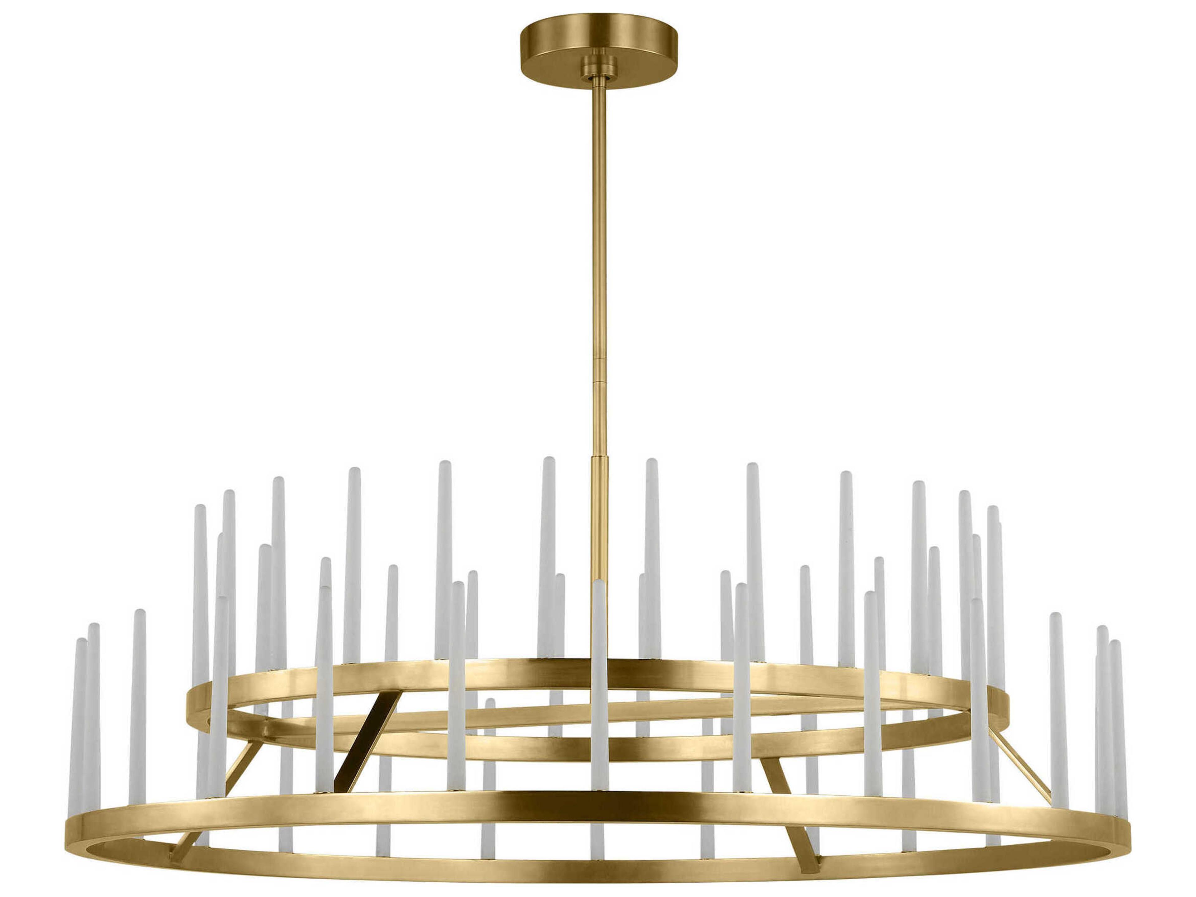Sagrada 52-Light Brass Tiered Chandelier