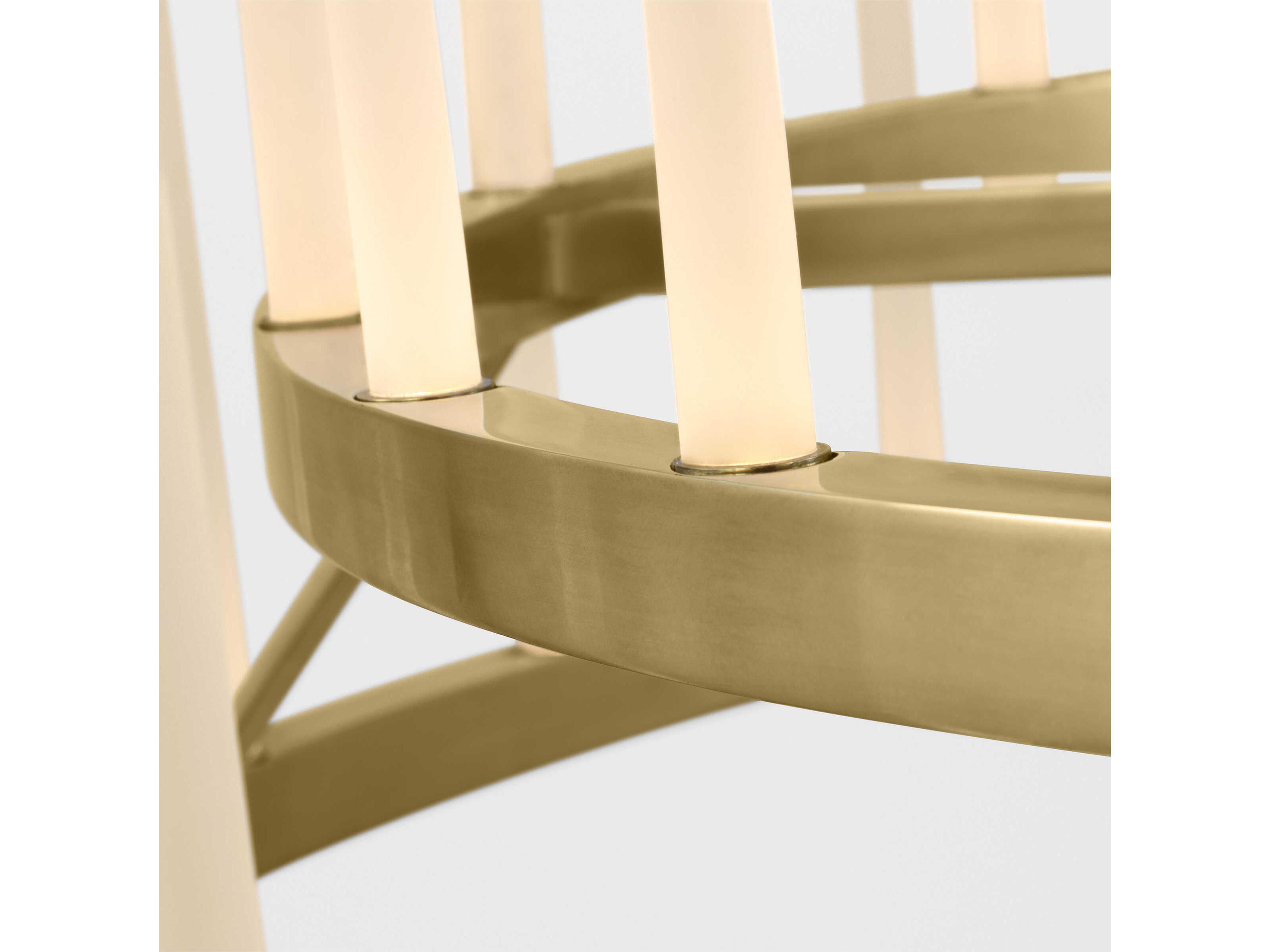 Visual Comfort Modern Sagrada 52-Light Brass Tiered Chandelier