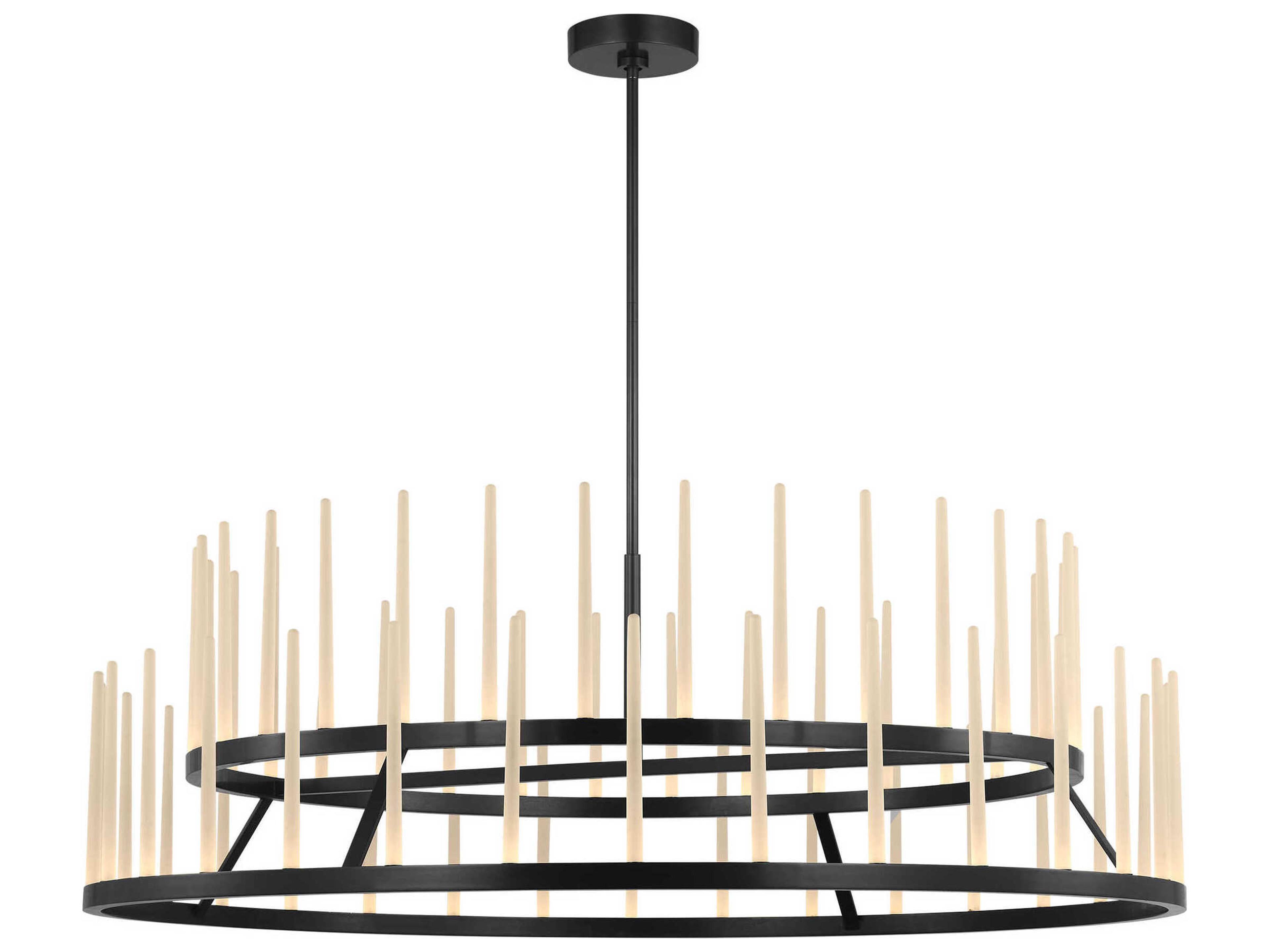 Sagrada 64-Light Bronze Tiered Chandelier