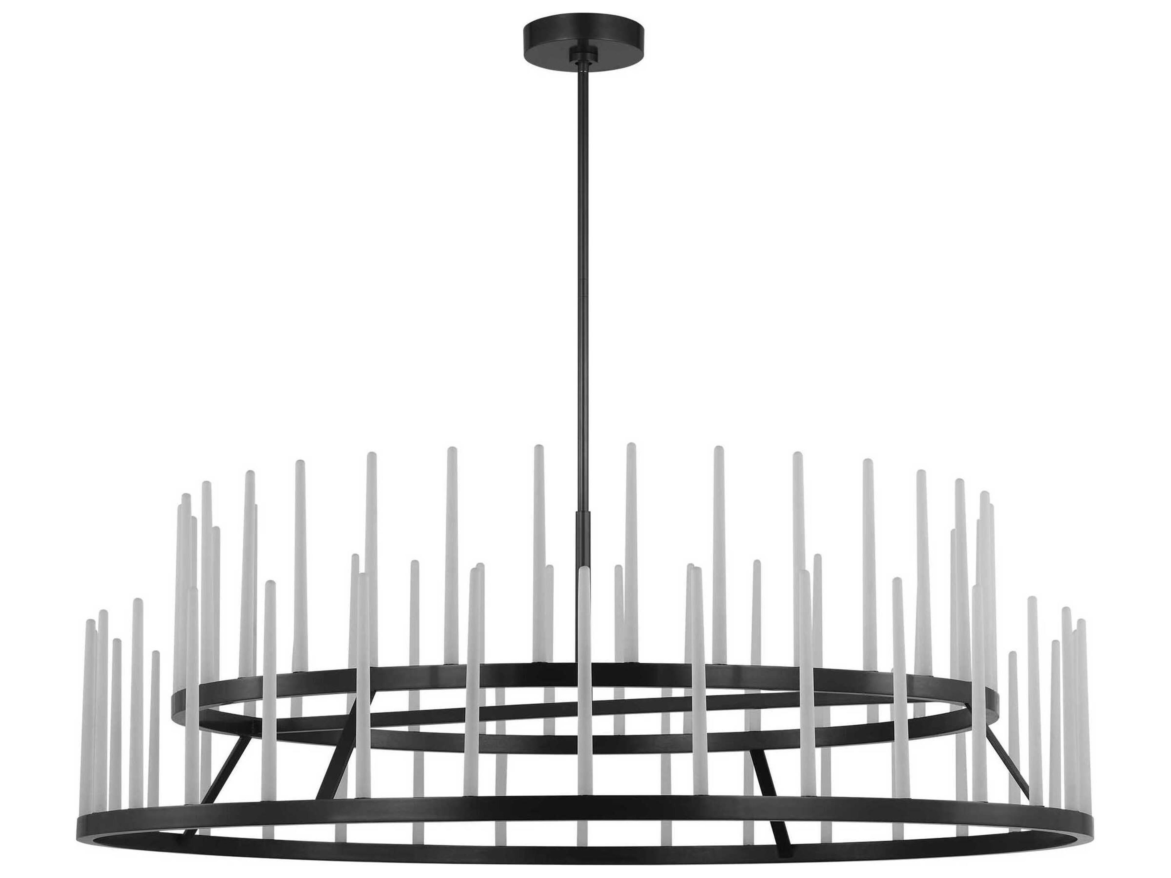 Visual Comfort Modern Sagrada 64-Light Bronze Tiered Chandelier