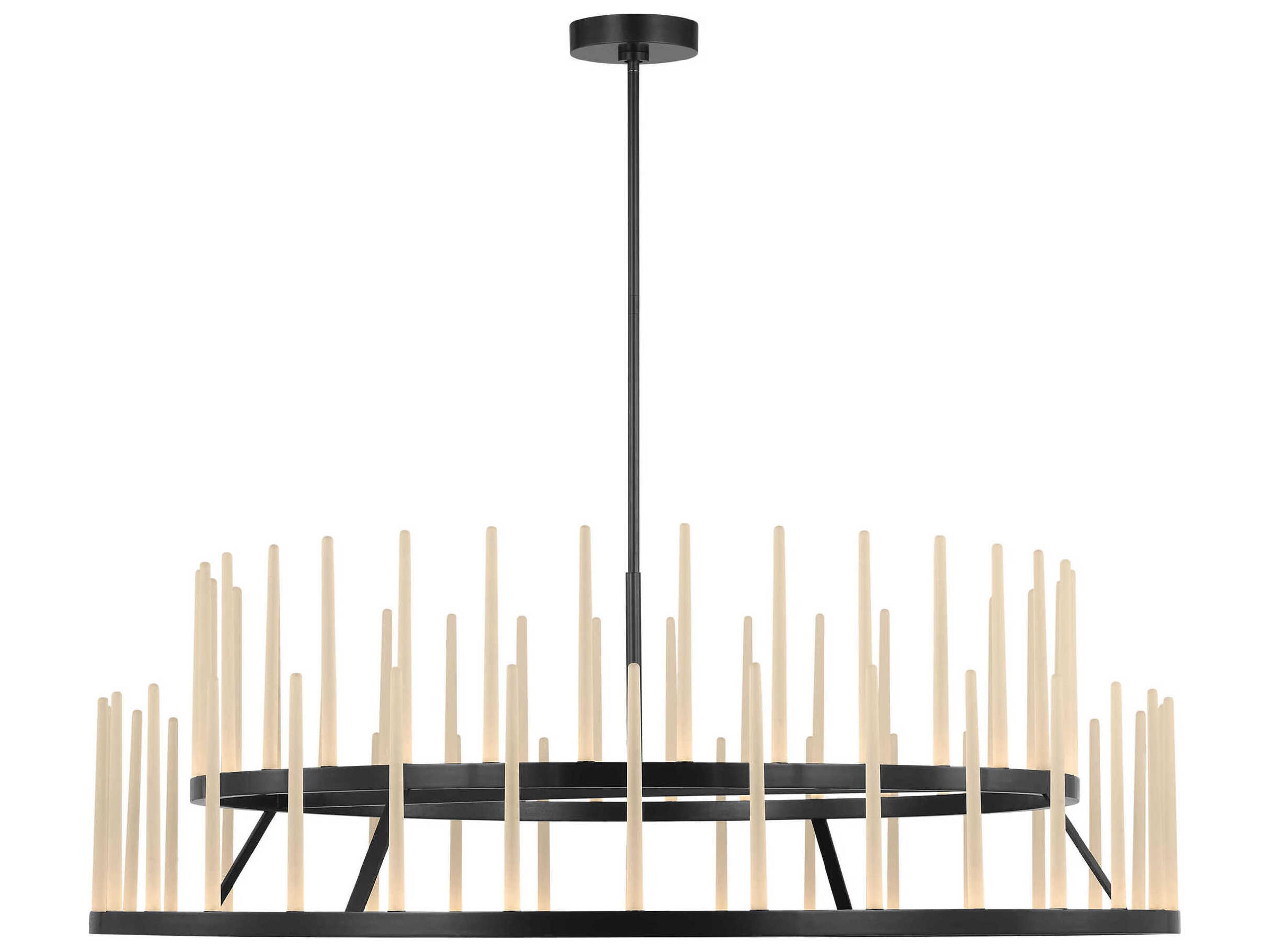 Visual Comfort Modern Sagrada 64-Light Bronze Tiered Chandelier
