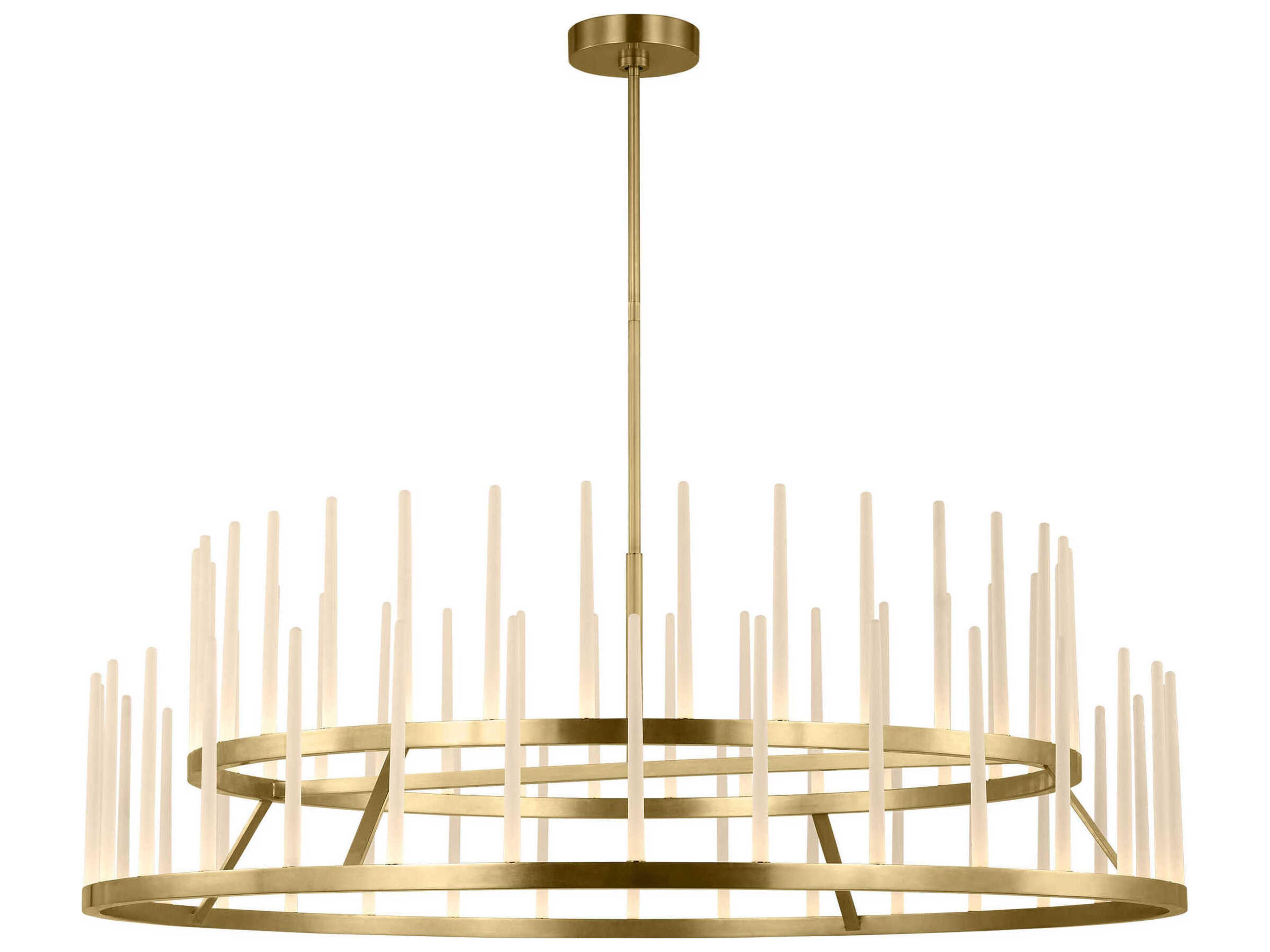 Sagrada 64-Light Brass Tiered Chandelier