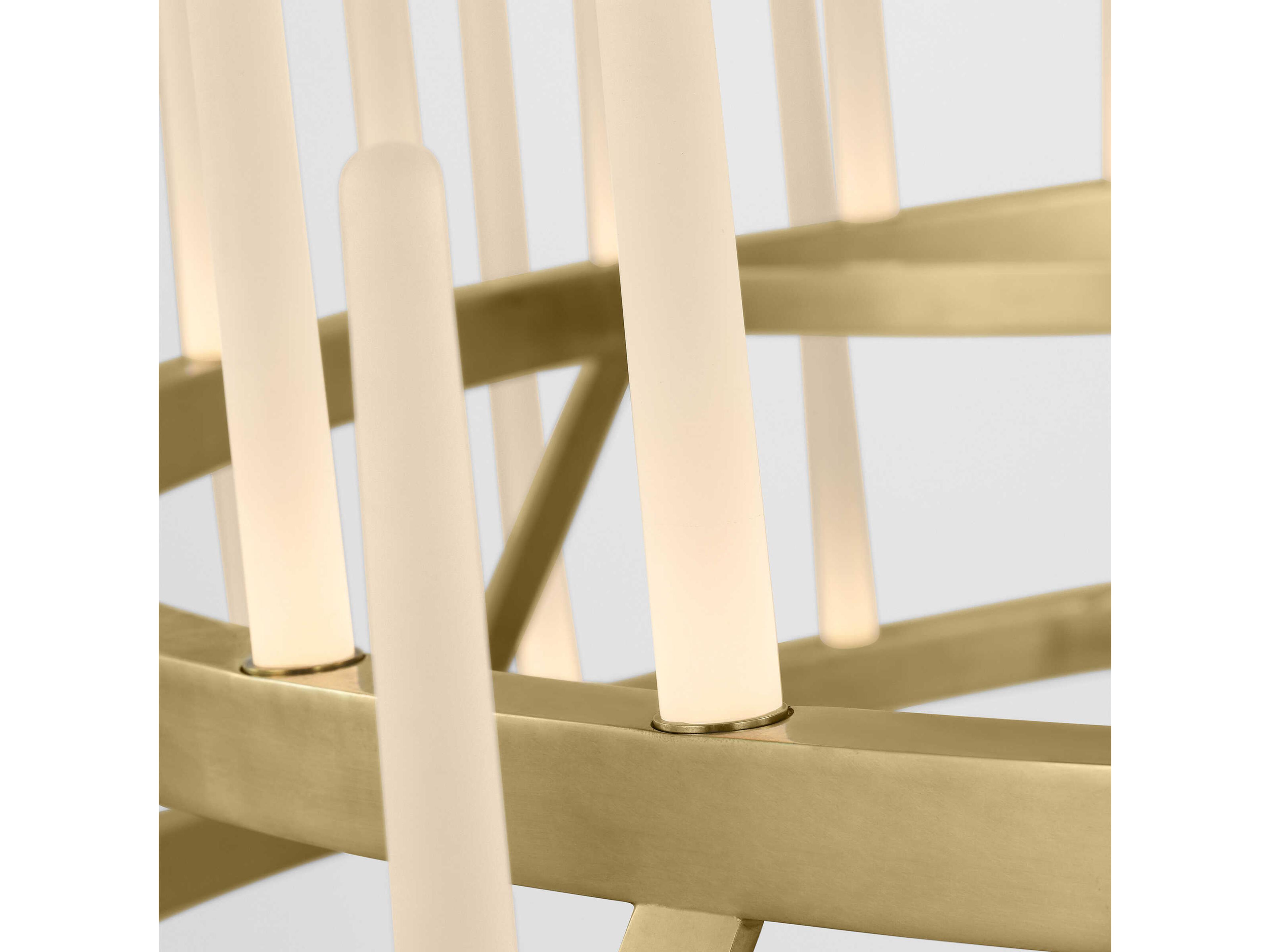 Visual Comfort Modern Sagrada 64-Light Brass Tiered Chandelier