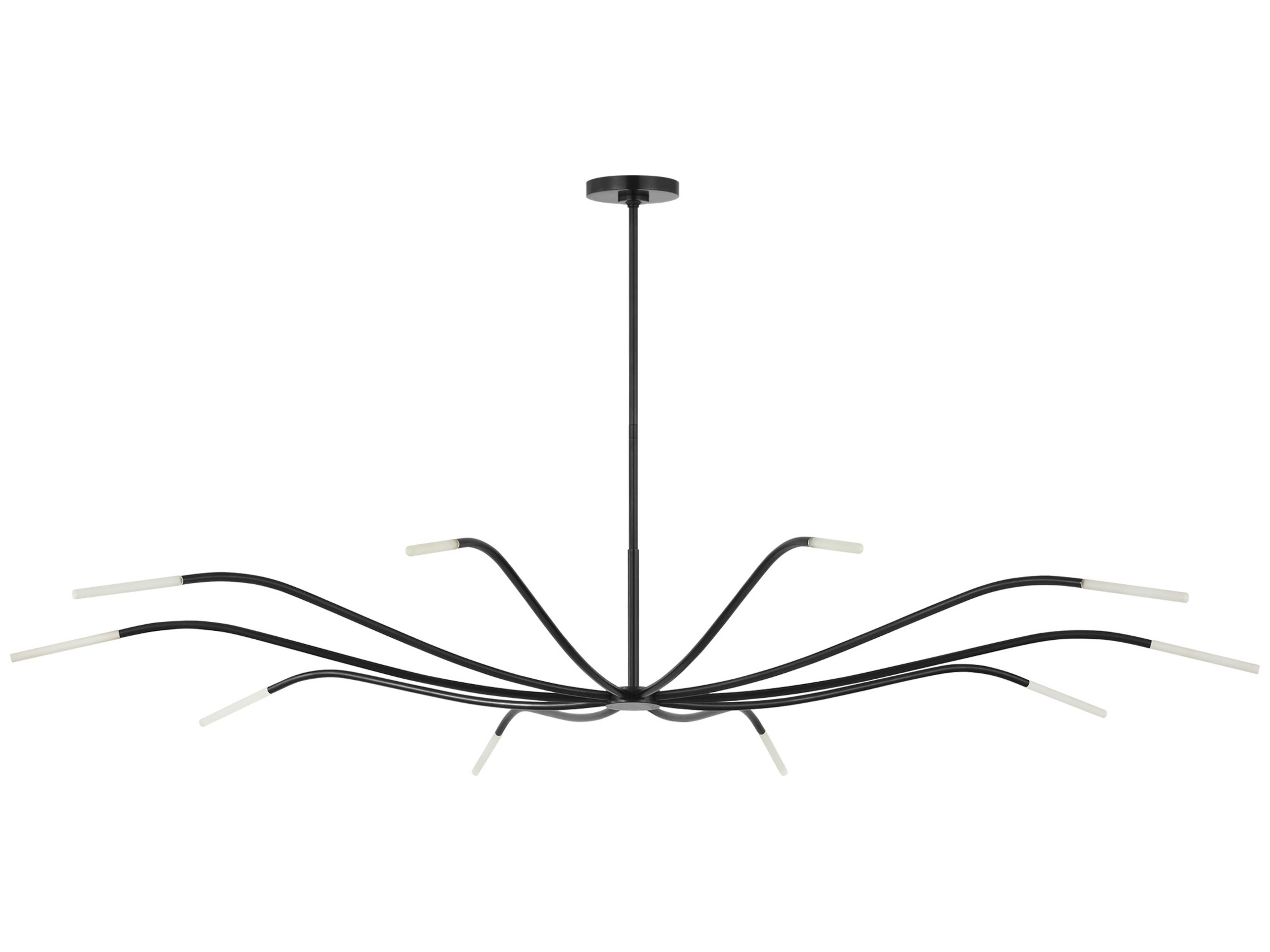 Visual Comfort Modern Lajos 10-Light Bronze Linear Chandelier