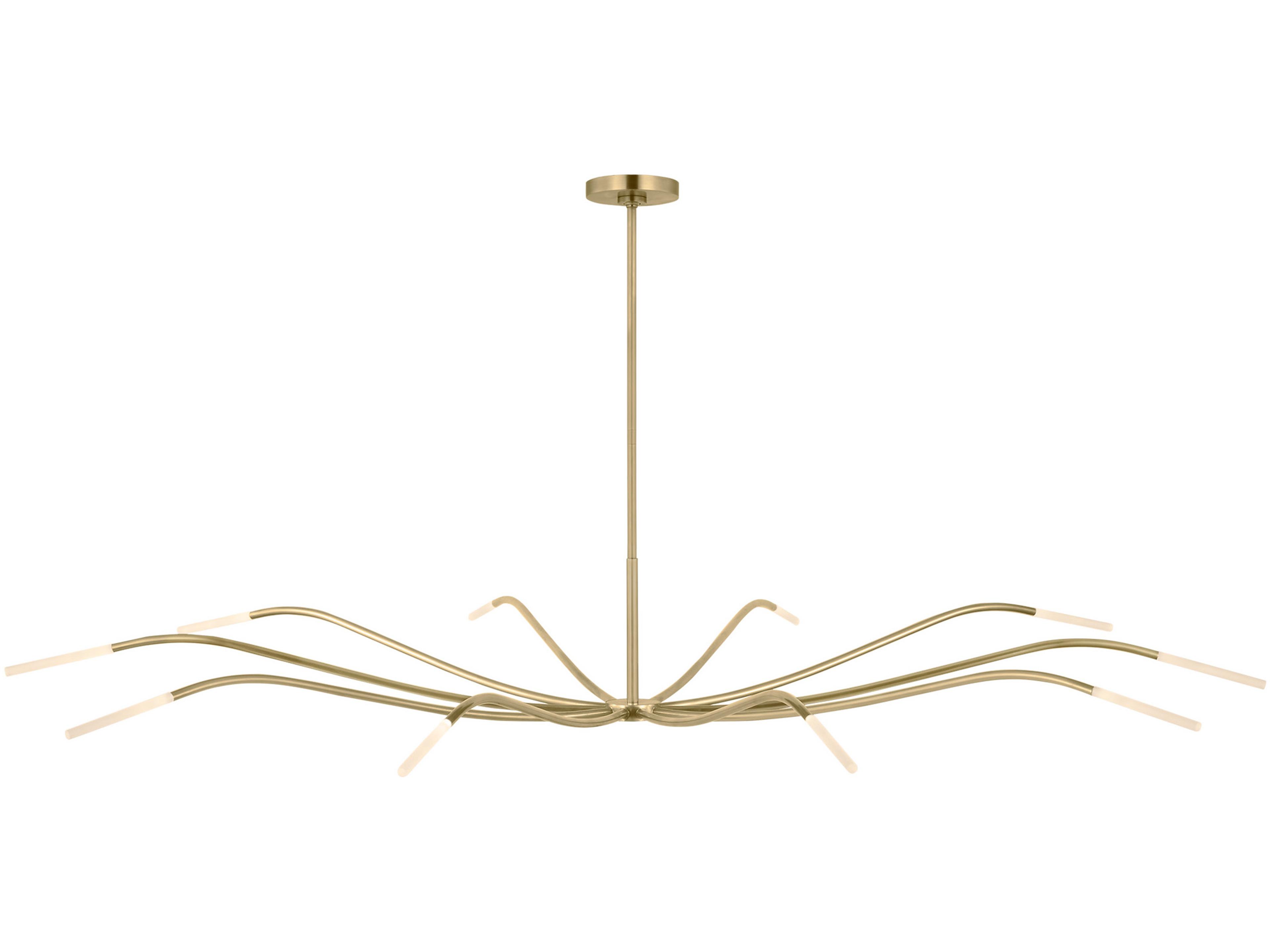 Lajos 10-Light Brass Chandelier