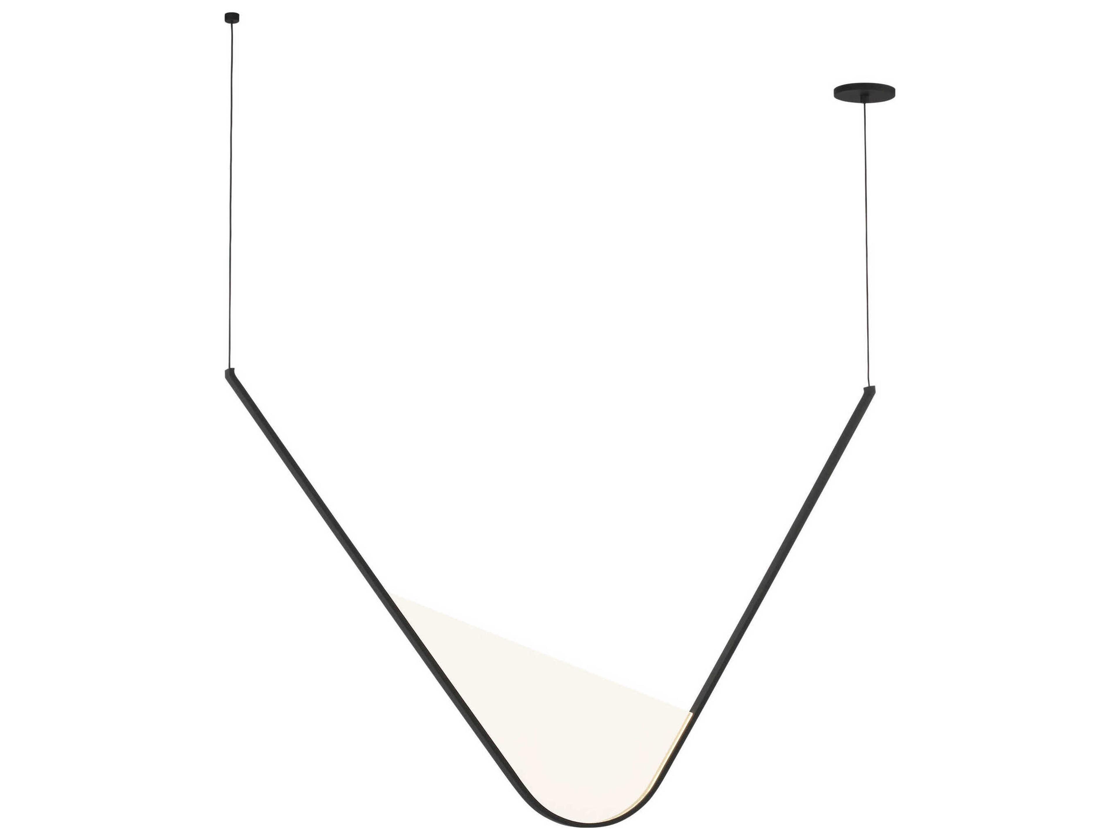 Mizu 1-Light Nightshade Black Linear Island Pendant