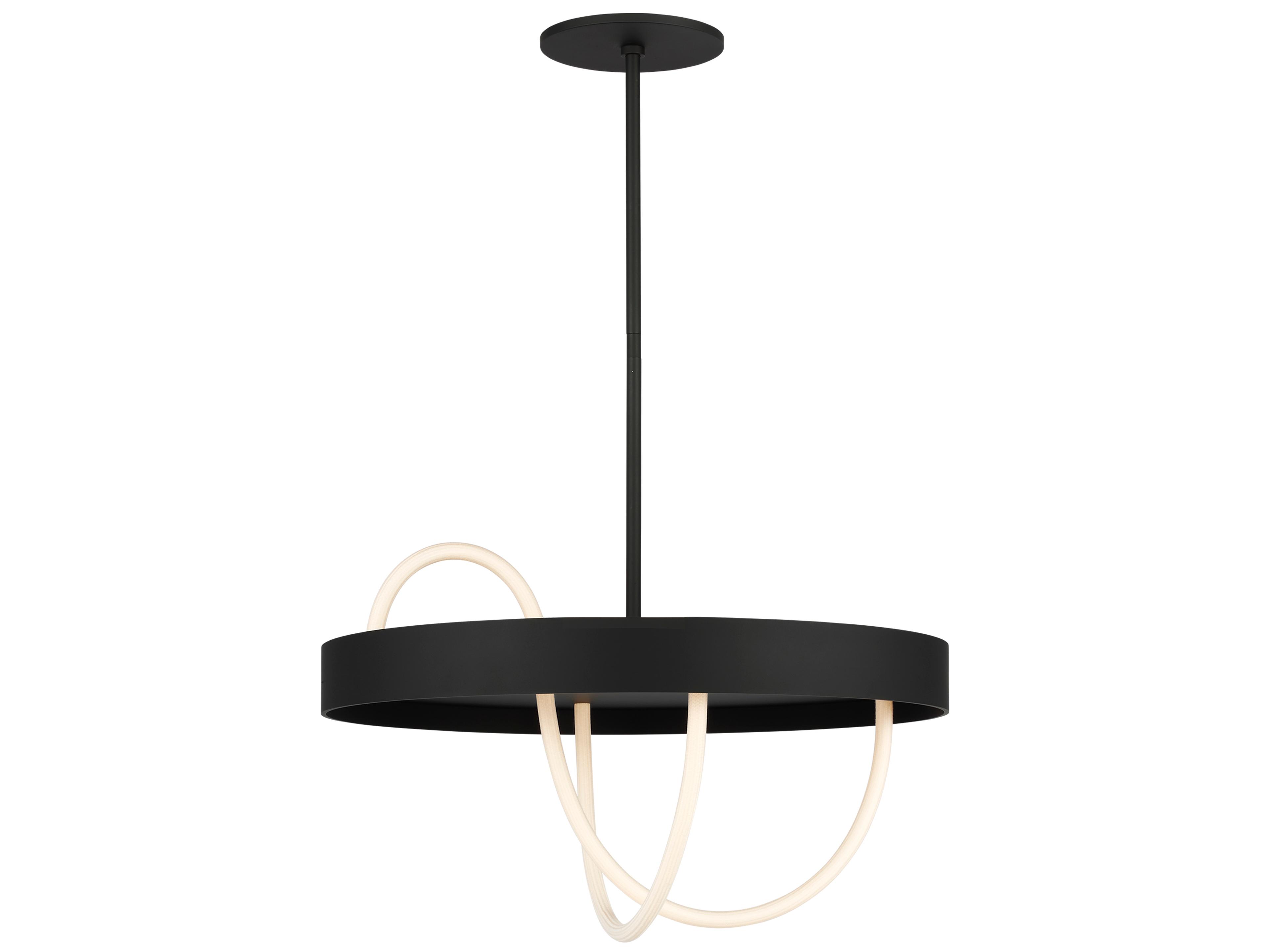 Uneri 2-Light Nightshade Black Pendant