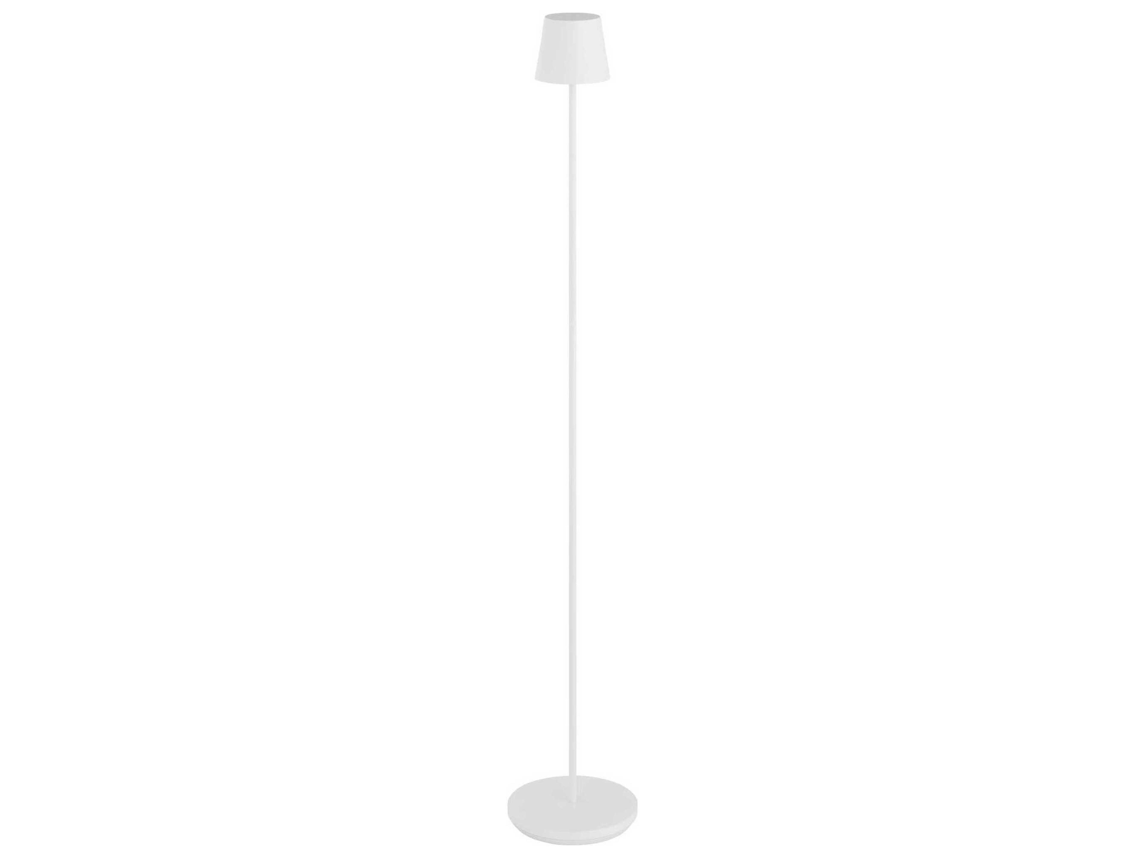 Visual Comfort Modern Nevis Matte White Floor Lamp