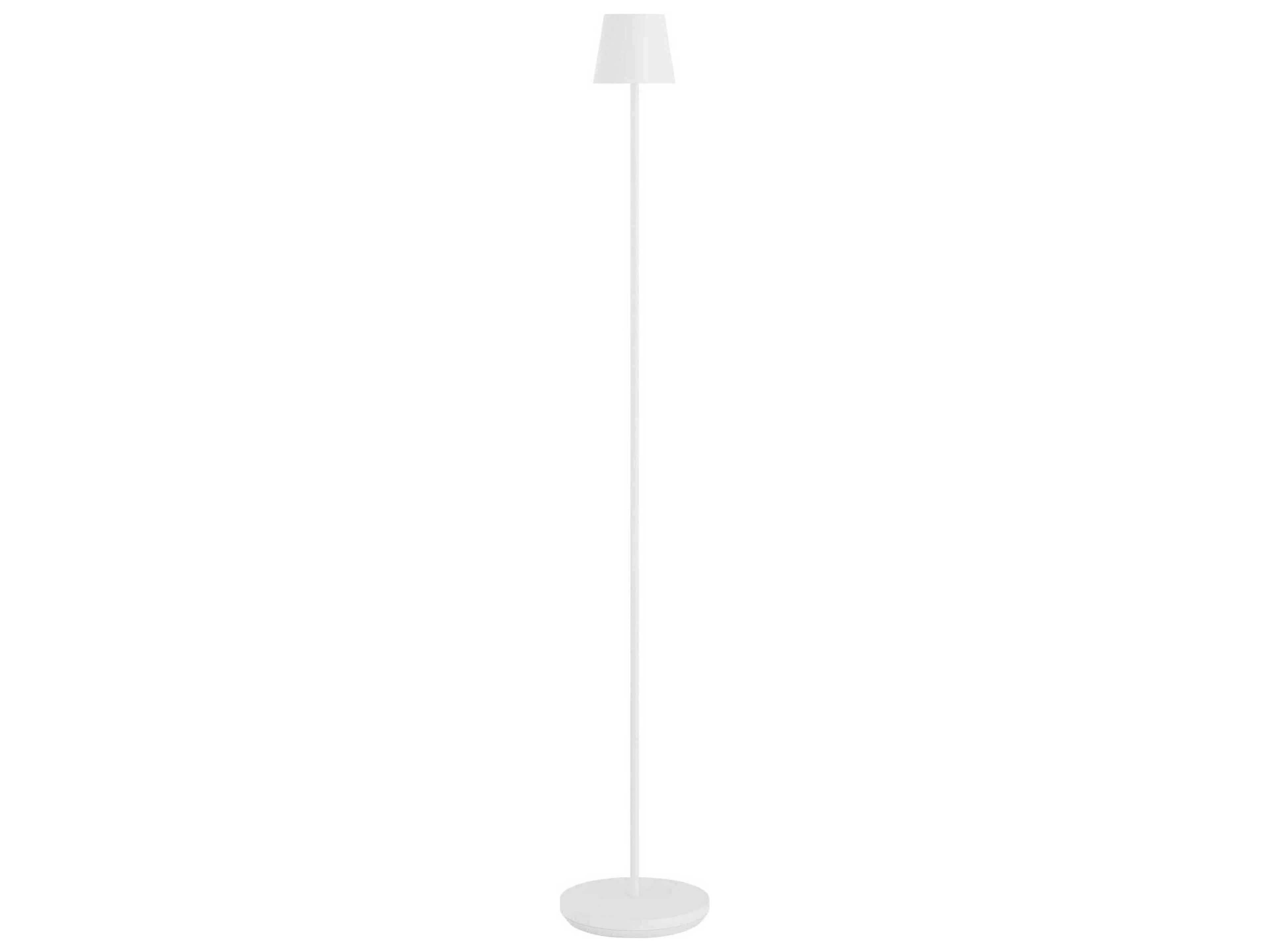 Visual Comfort Modern Nevis Matte White Floor Lamp