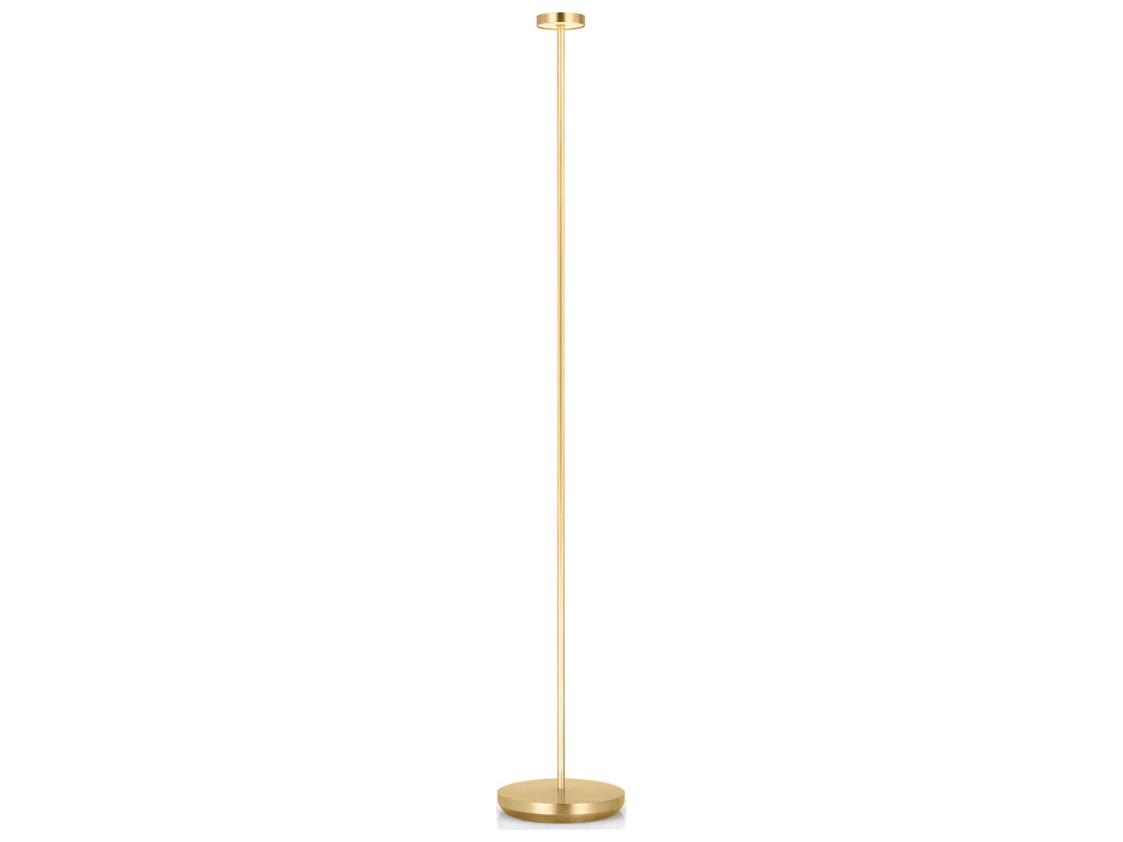 Visual Comfort Modern Moneta Hand Rubbed Antique Brass Floor Lamp