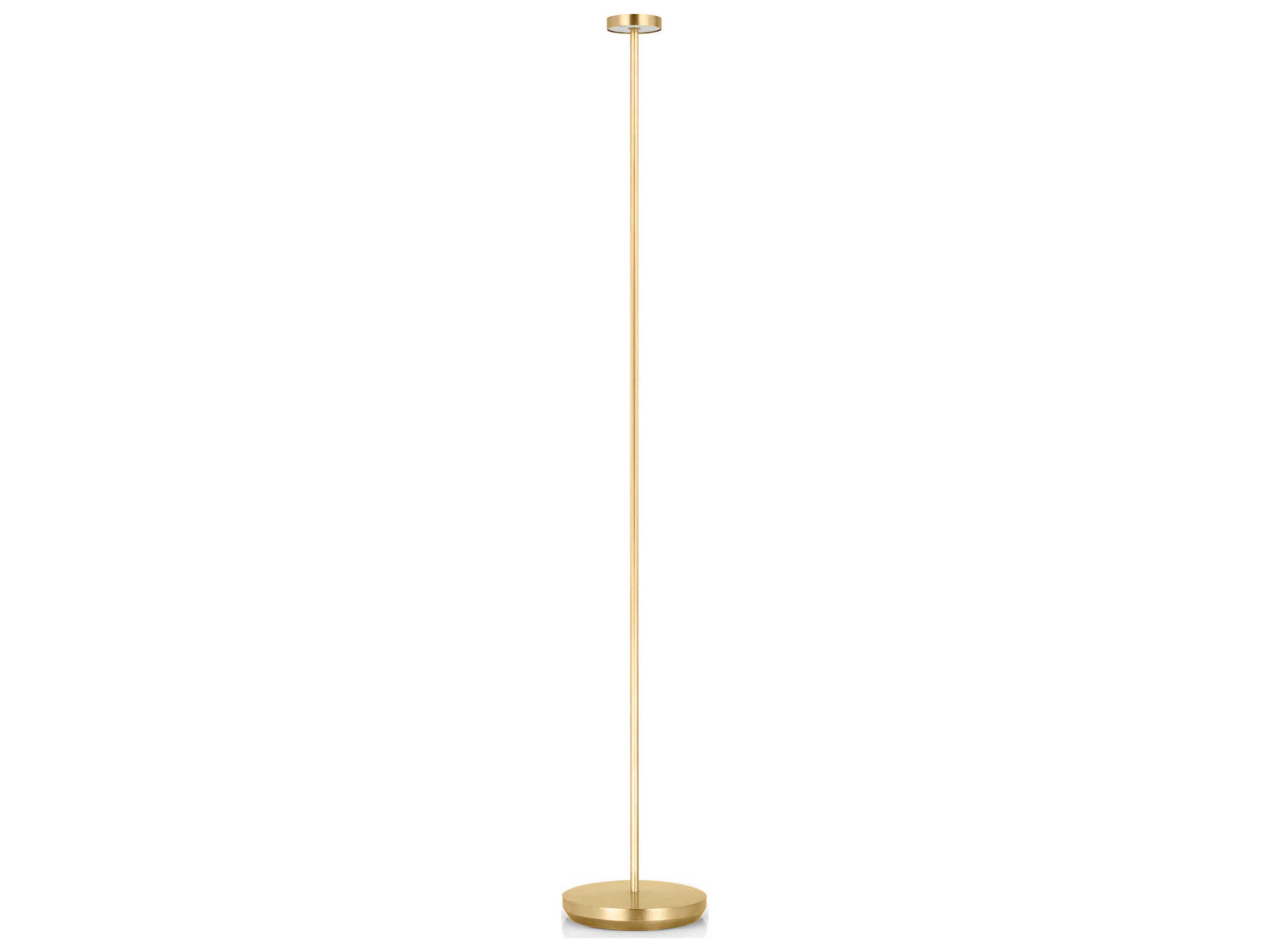 Visual Comfort Modern Moneta Hand Rubbed Antique Brass Floor Lamp