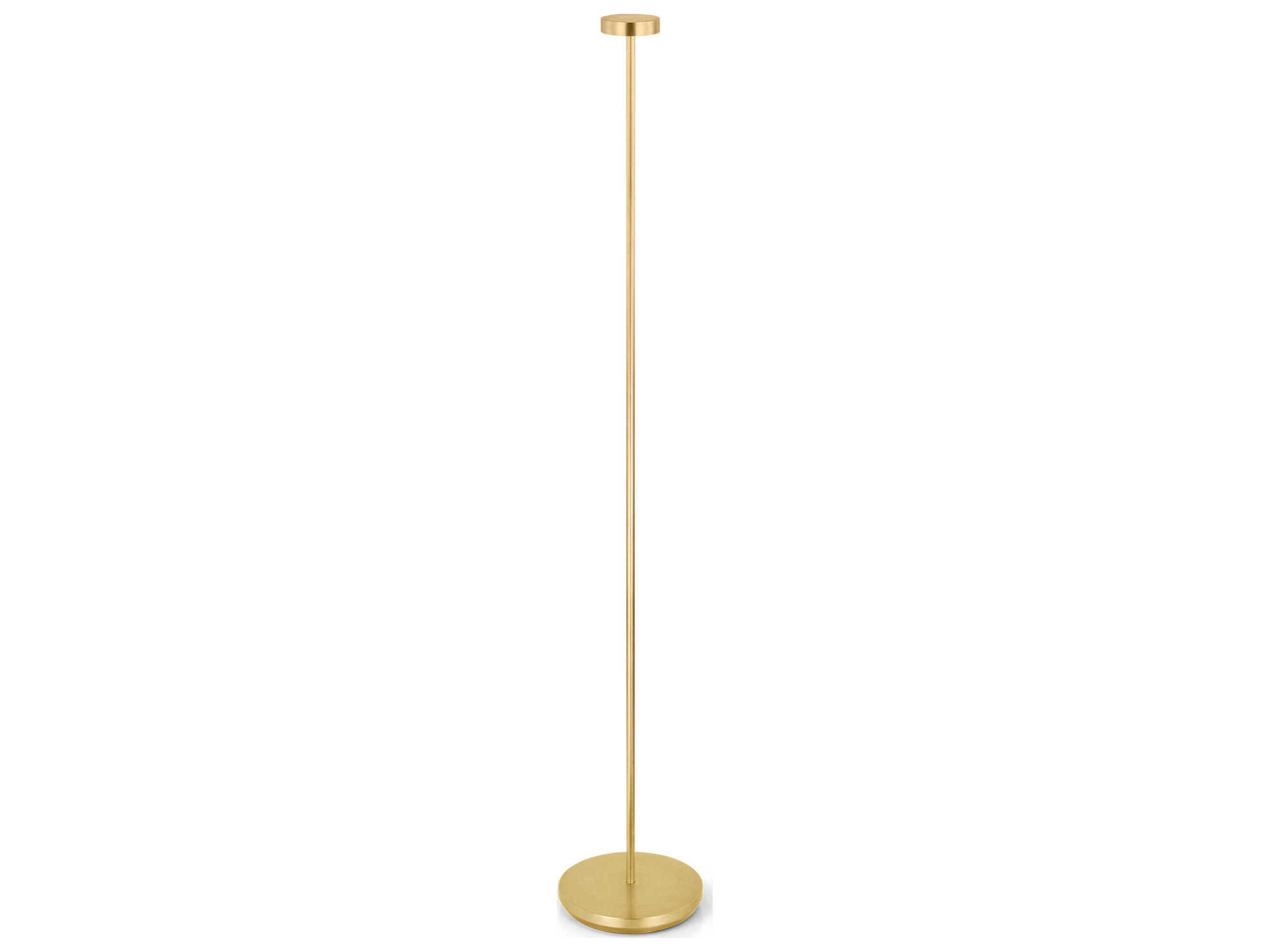 Visual Comfort Modern Moneta Hand Rubbed Antique Brass Floor Lamp