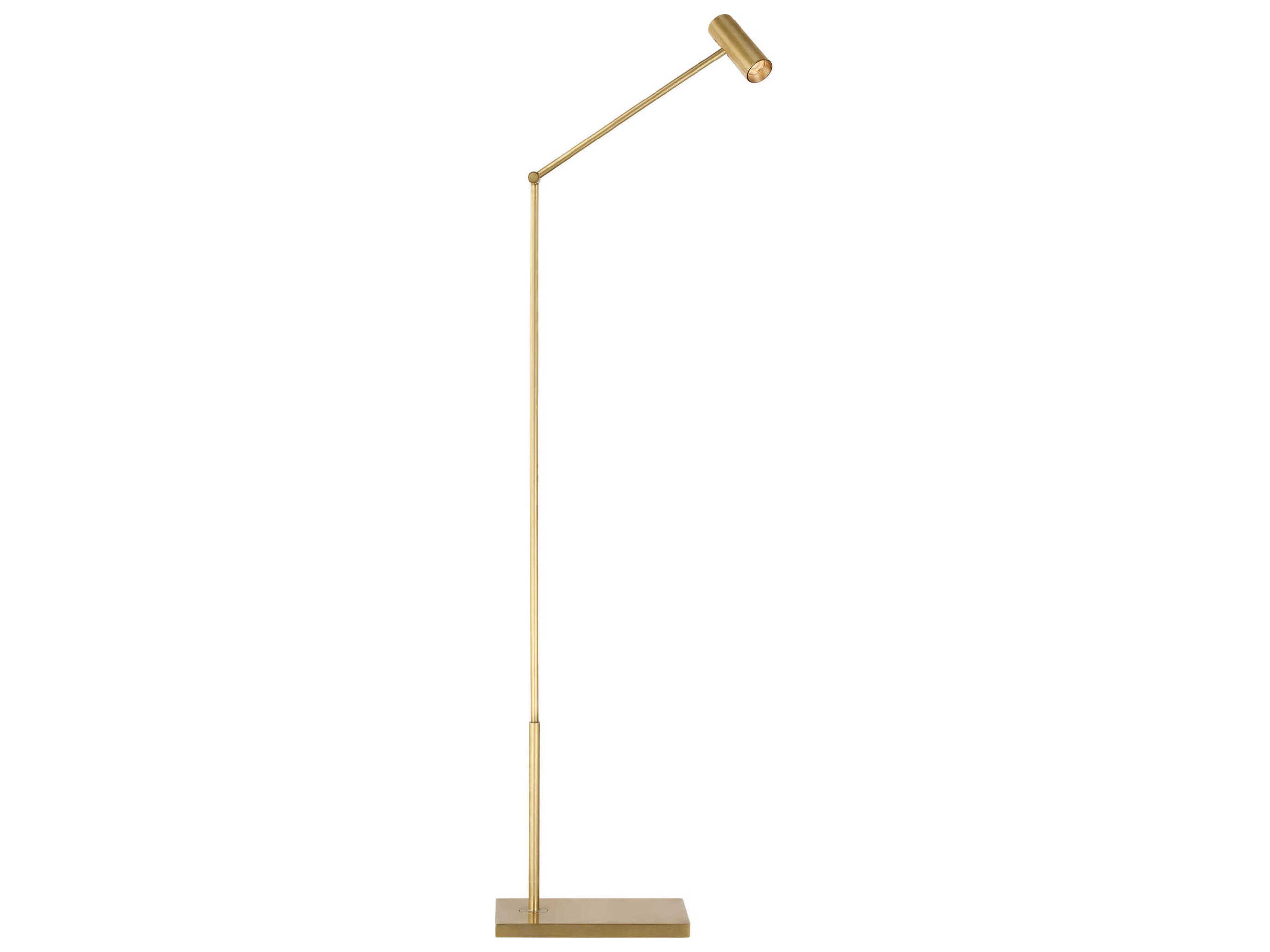 Visual Comfort Modern Ponte Hand Rubbed Antique Brass Floor Lamp