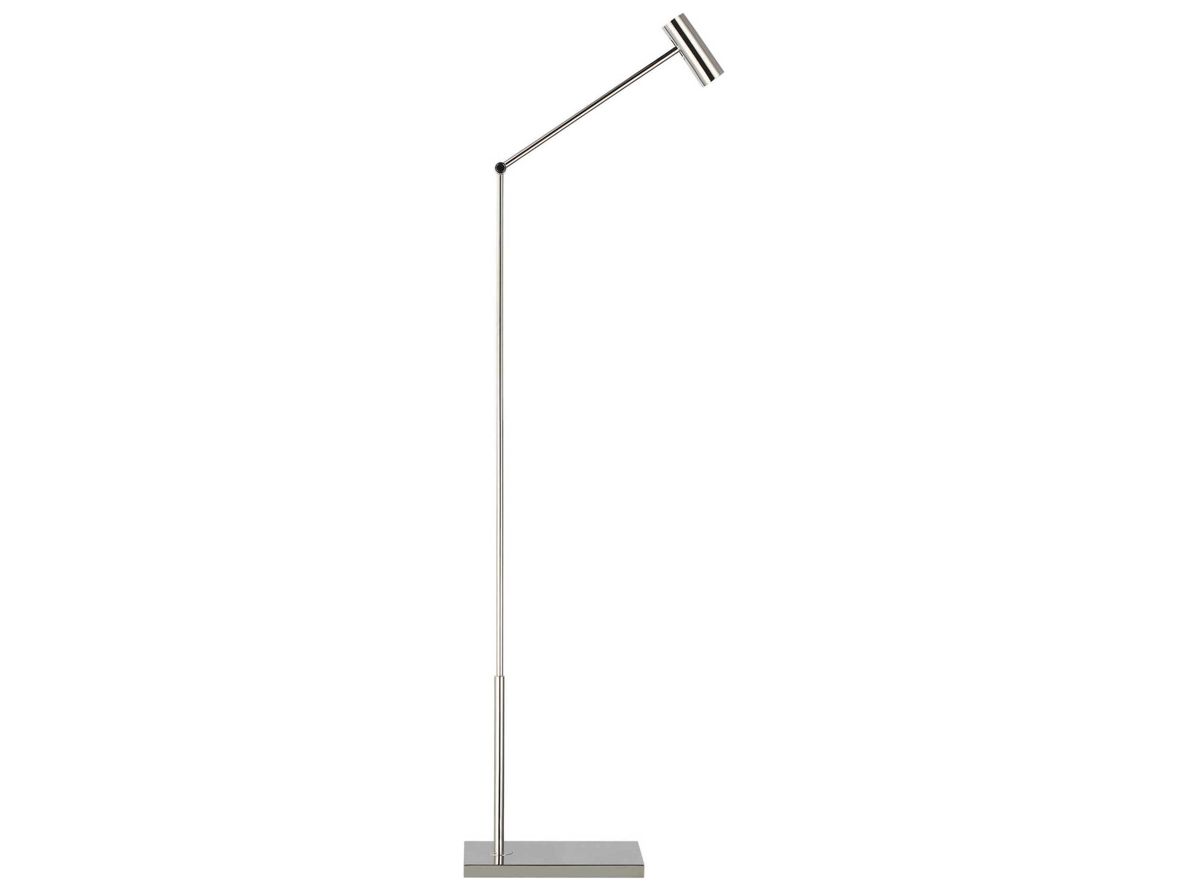 Visual Comfort Modern Ponte Polished Nickel Floor Lamp