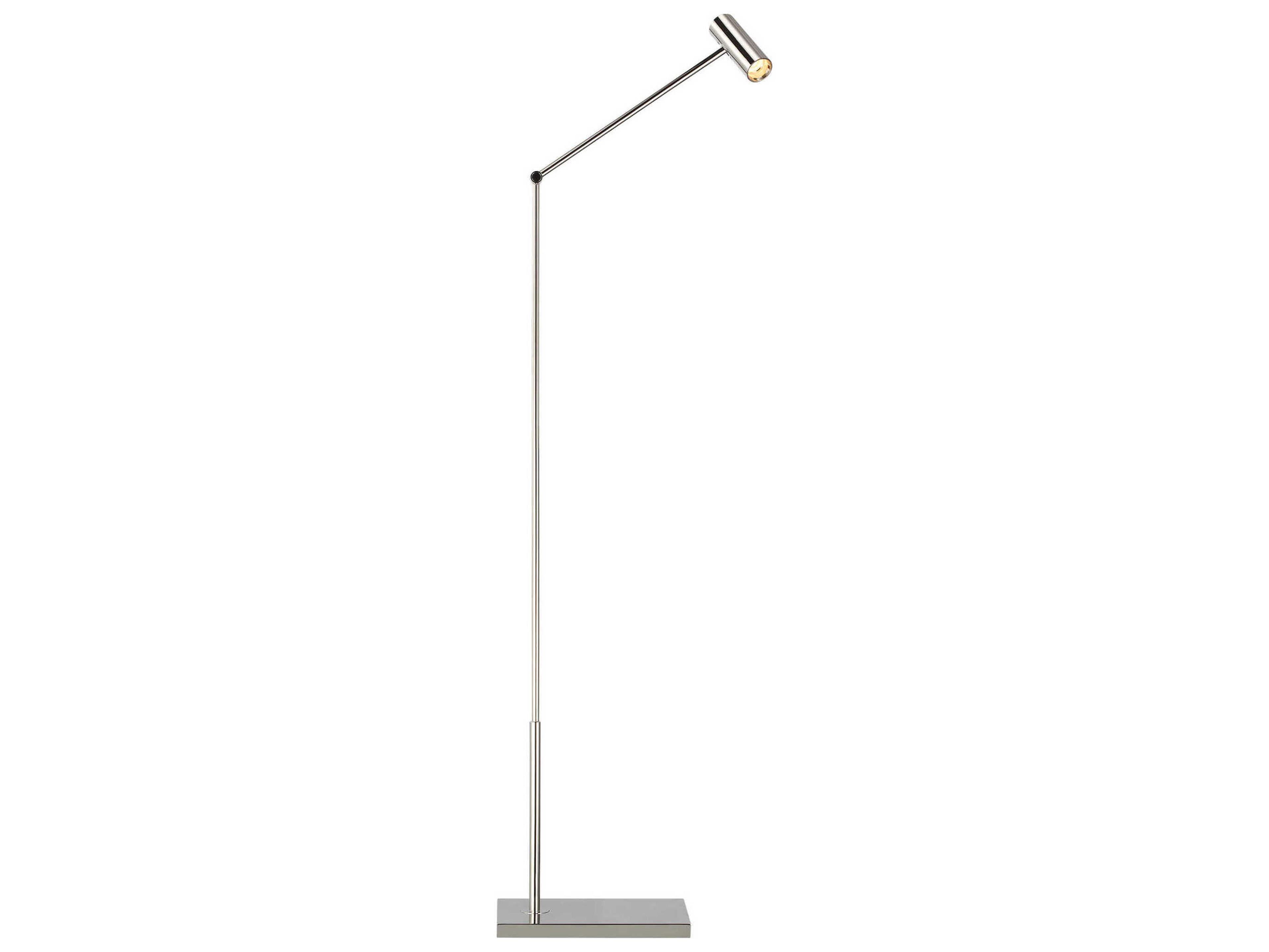 Visual Comfort Modern Ponte Polished Nickel Floor Lamp