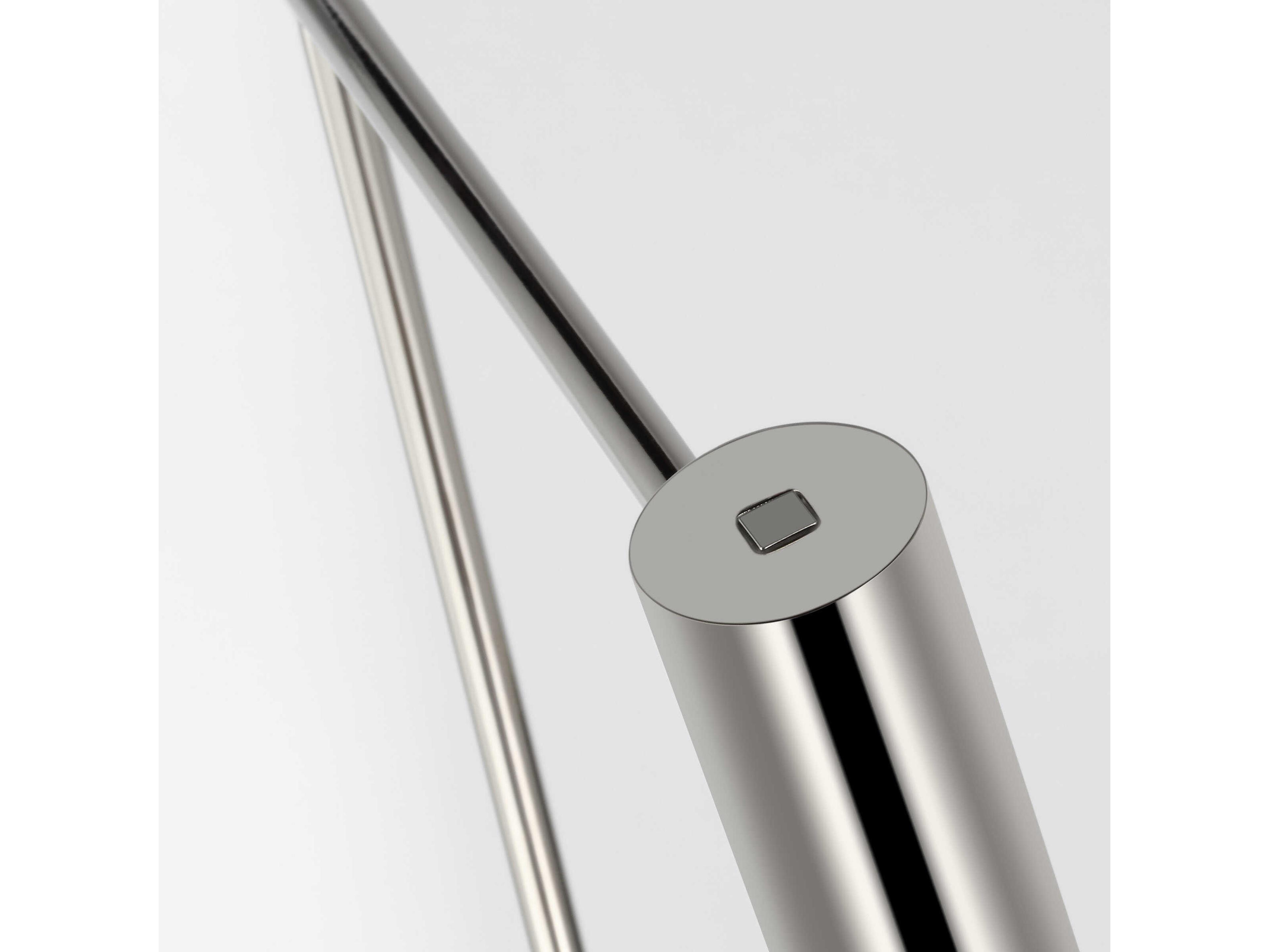 Visual Comfort Modern Ponte Polished Nickel Floor Lamp