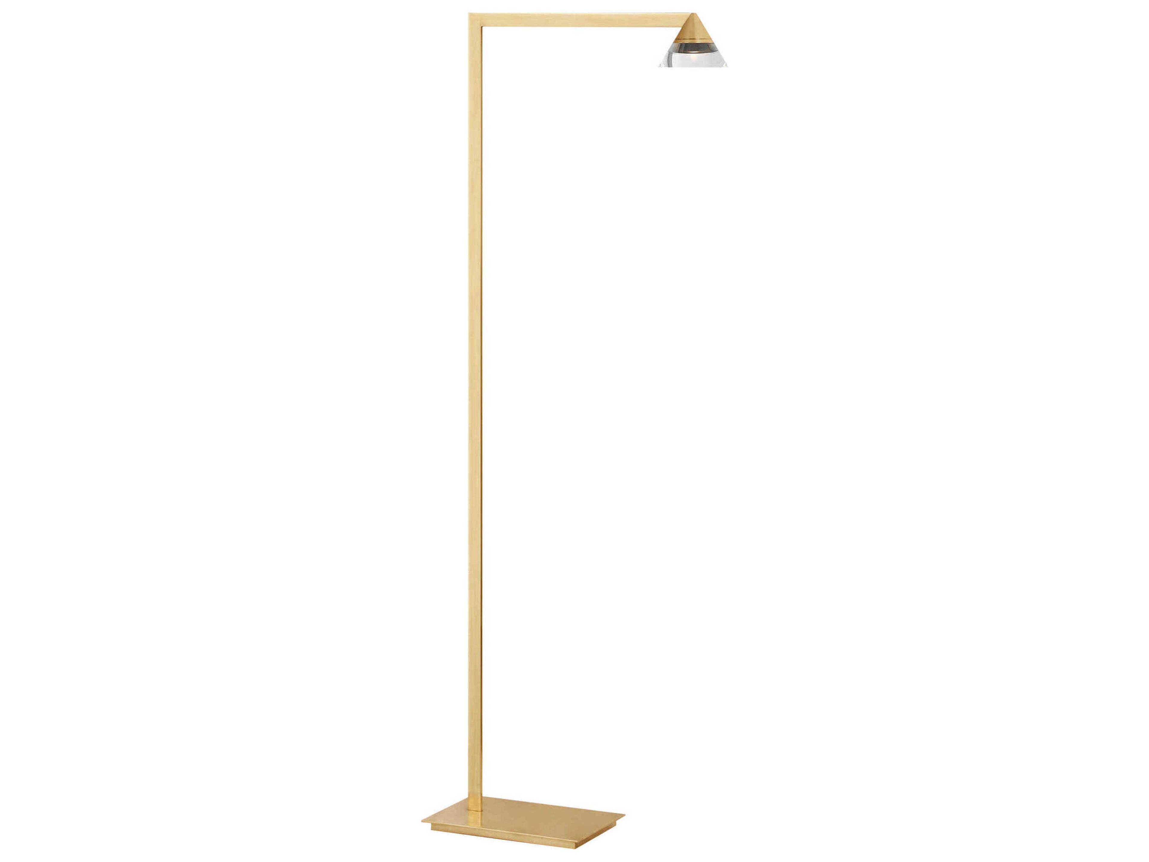 Visual Comfort Modern Midrand Brass Floor Lamp