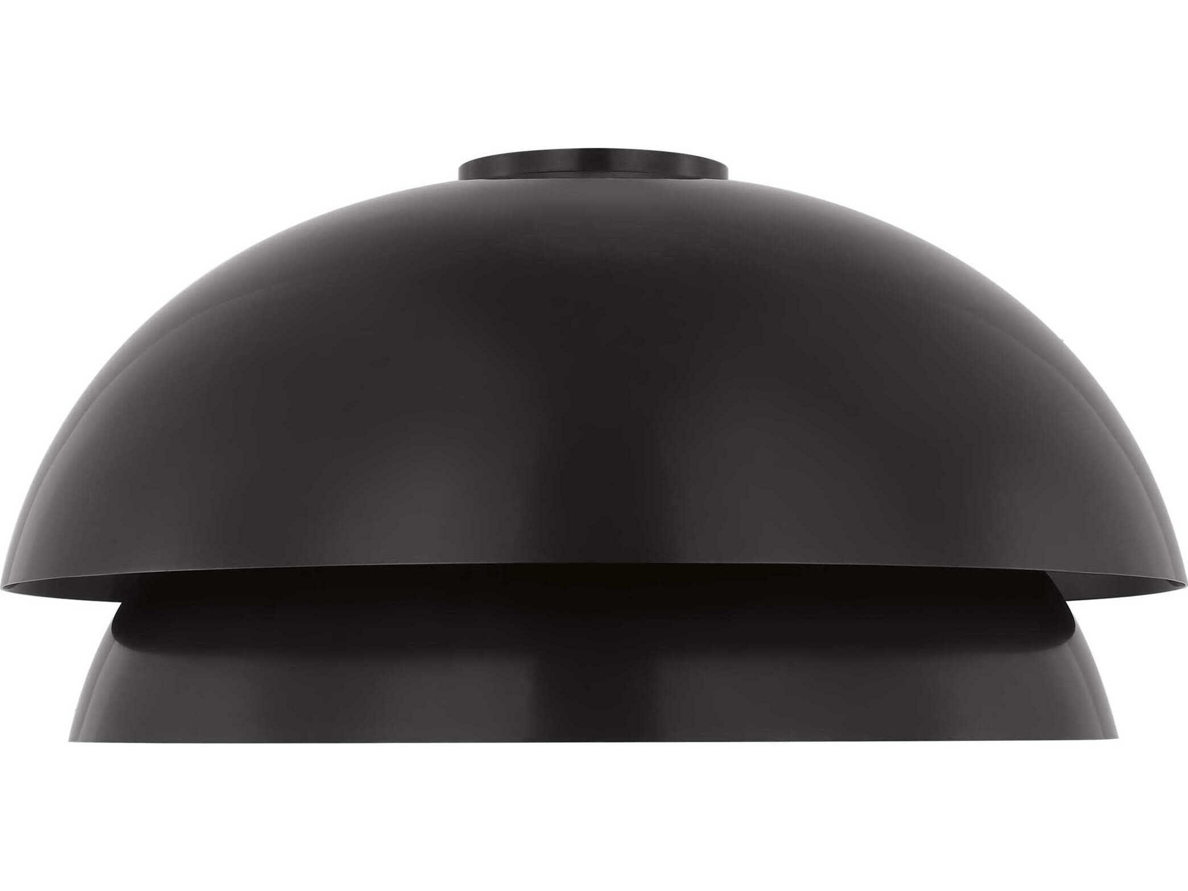 Shanti 1-Light Dark Bronze Dome Flush Mount
