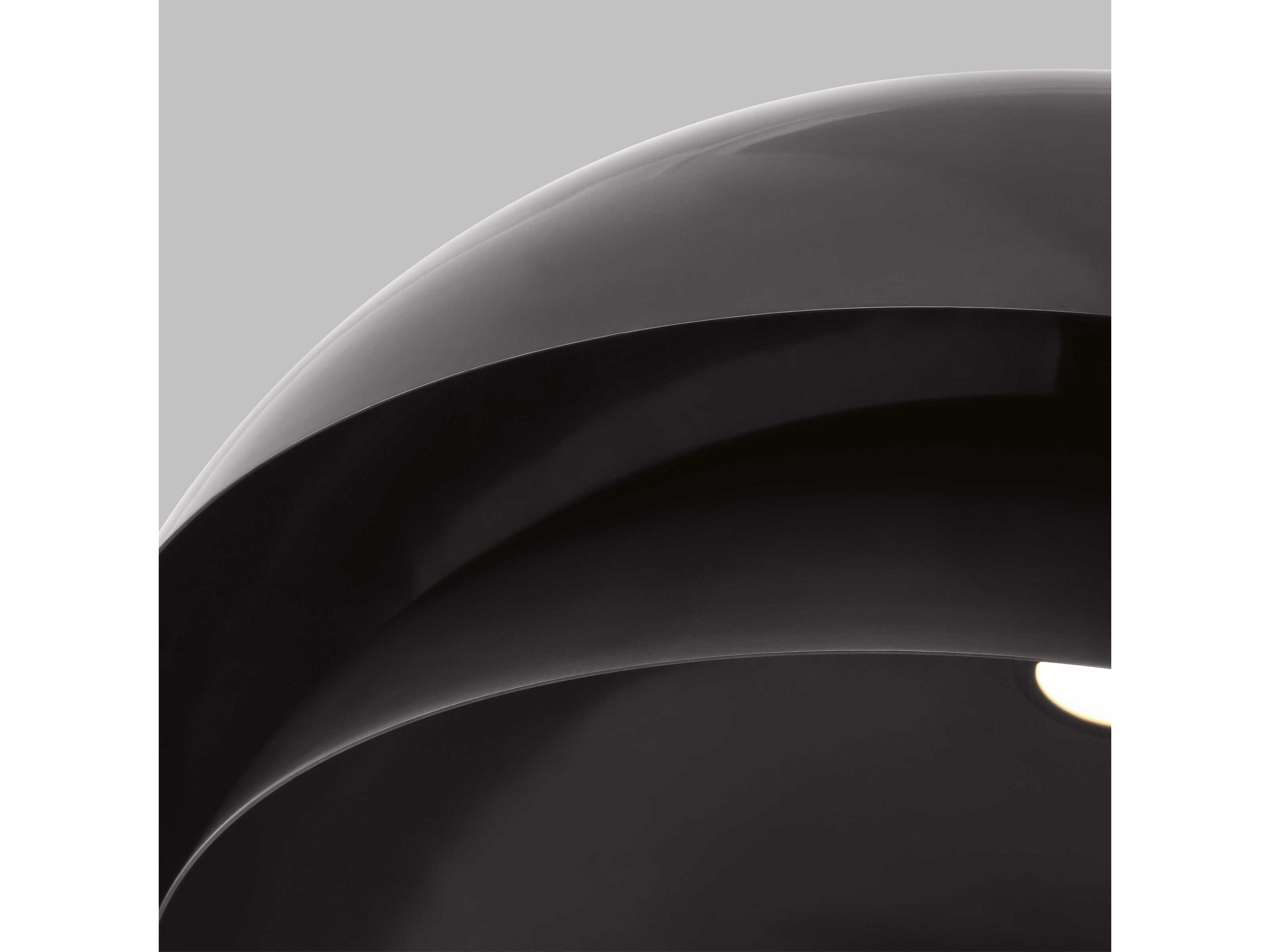 Visual Comfort Modern Shanti 1-Light Dark Bronze Dome Flush Mount