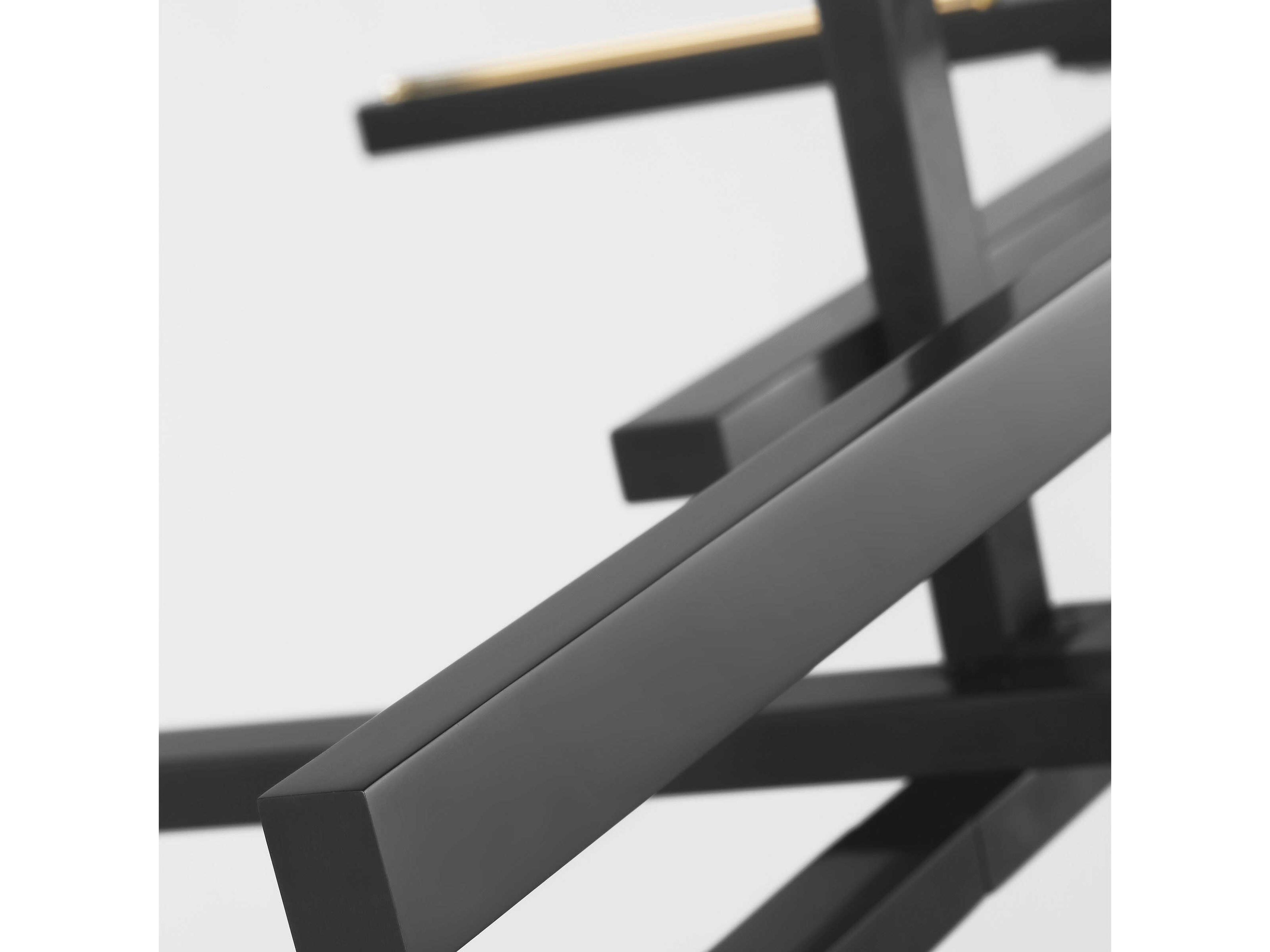 Visual Comfort Modern Cityscape 6-Light Bronze Geometric Linear Island Pendant