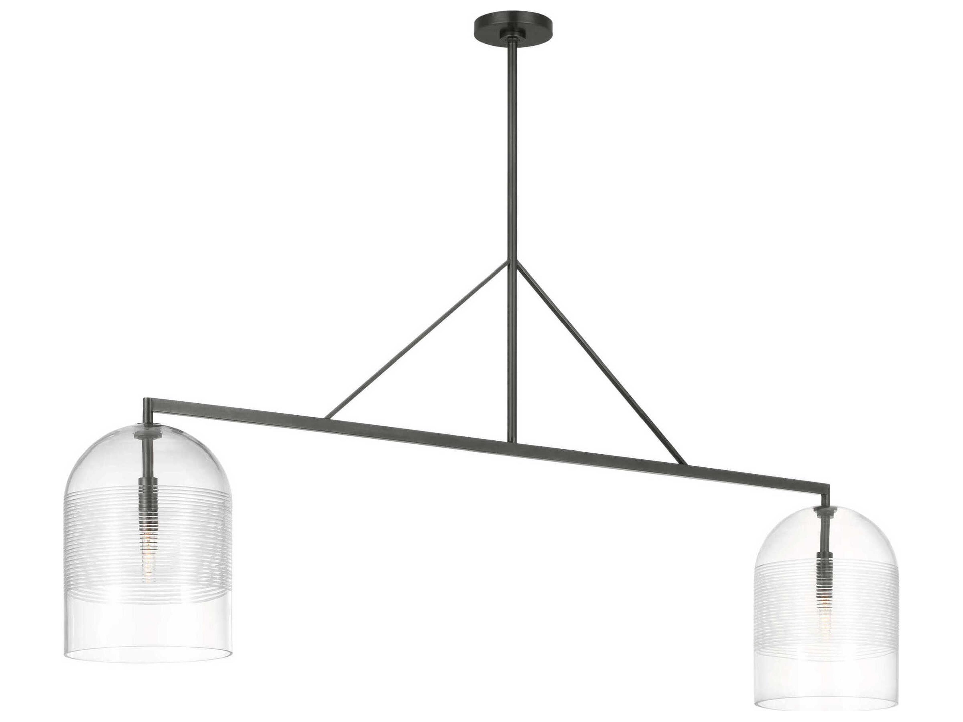 Leano 2-Light Bronze Island Pendant