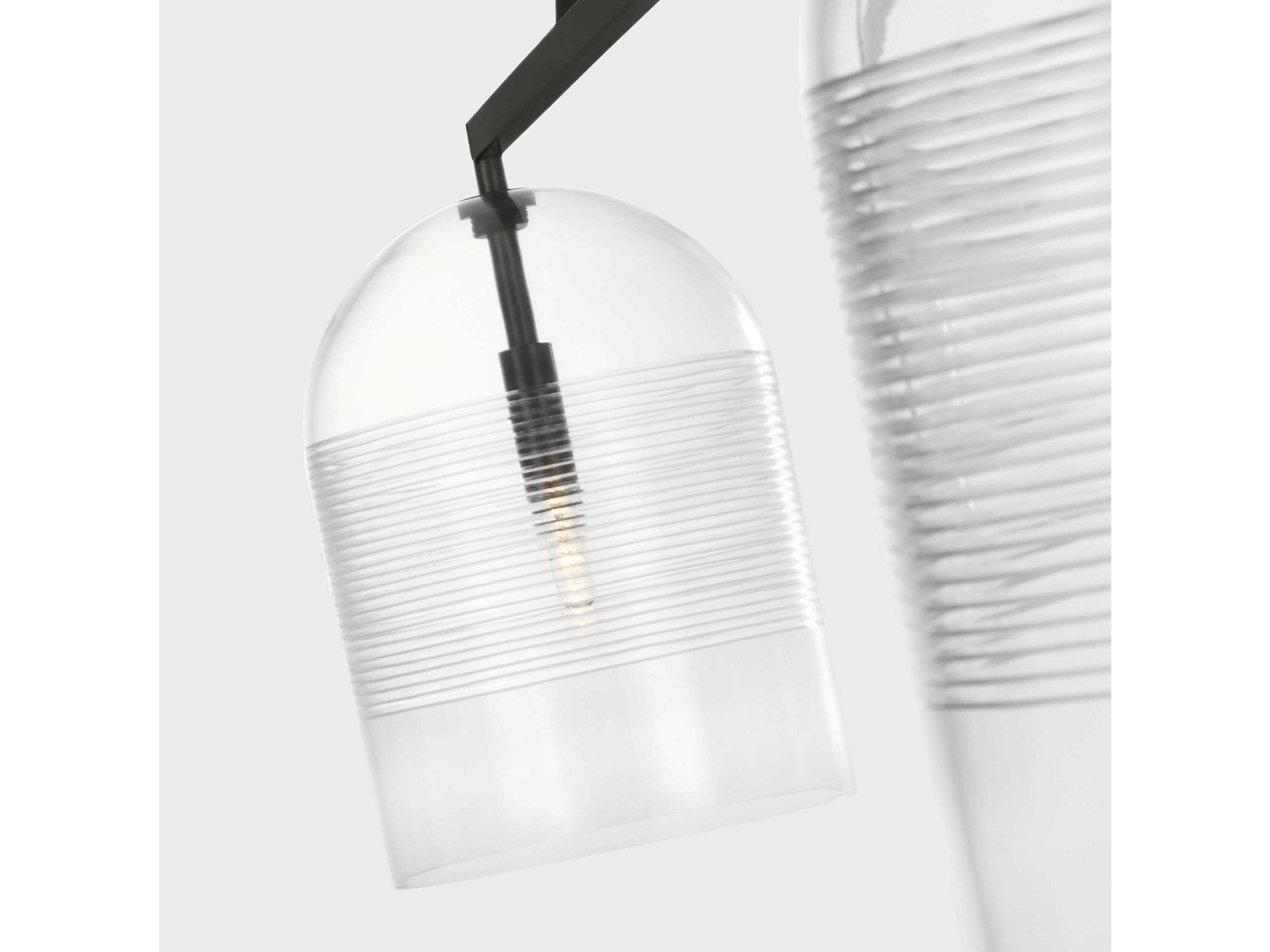 Visual Comfort Modern Leano 2-Light Bronze Island Pendant